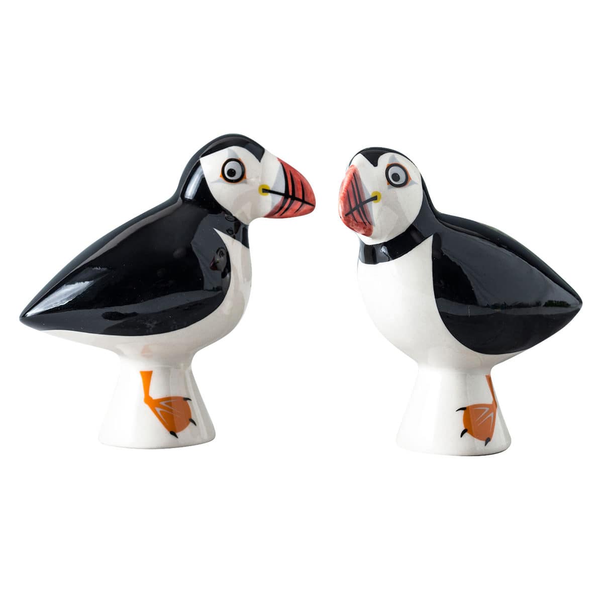 調味料入れ Hannah Turner 塩コショウ入れ （ ハンナターナー 塩コショウ ソルト＆ペッパーボトル 陶器 スパイスボトル 塩 こしょう 容器 置物 調味料容器 調味料ケース 置き物 インテリア ゴム栓 クジャク おしゃれ ） 【Puffin】