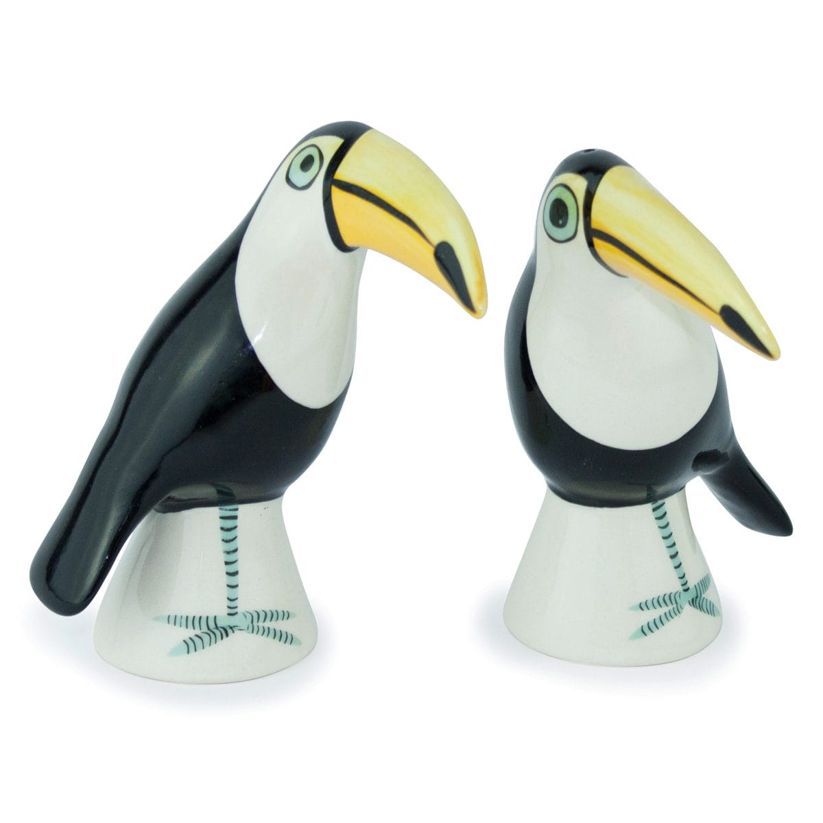 調味料入れ Hannah Turner 塩コショウ入れ （ ハンナターナー 塩コショウ ソルト＆ペッパーボトル 陶器 スパイスボトル 塩 こしょう 容器 置物 調味料容器 調味料ケース 置き物 インテリア ゴム栓 クジャク おしゃれ ） 【Toucan】