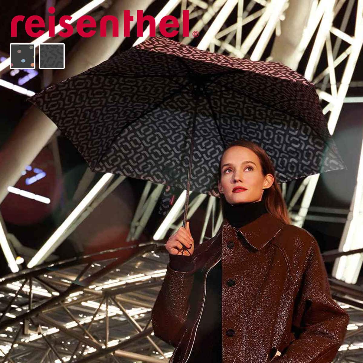 折りたたみ傘 ライゼンタール 97cm UMBRELLA POCKET MINI （ reisenthel 傘 折りたたみ レディース メンズ 大きい 軽量 丈夫 折り畳み アンブレラ 頑丈 撥水 速乾 グラスファイバー フラット 男女兼用 ） 【BAROQUETAUPE】