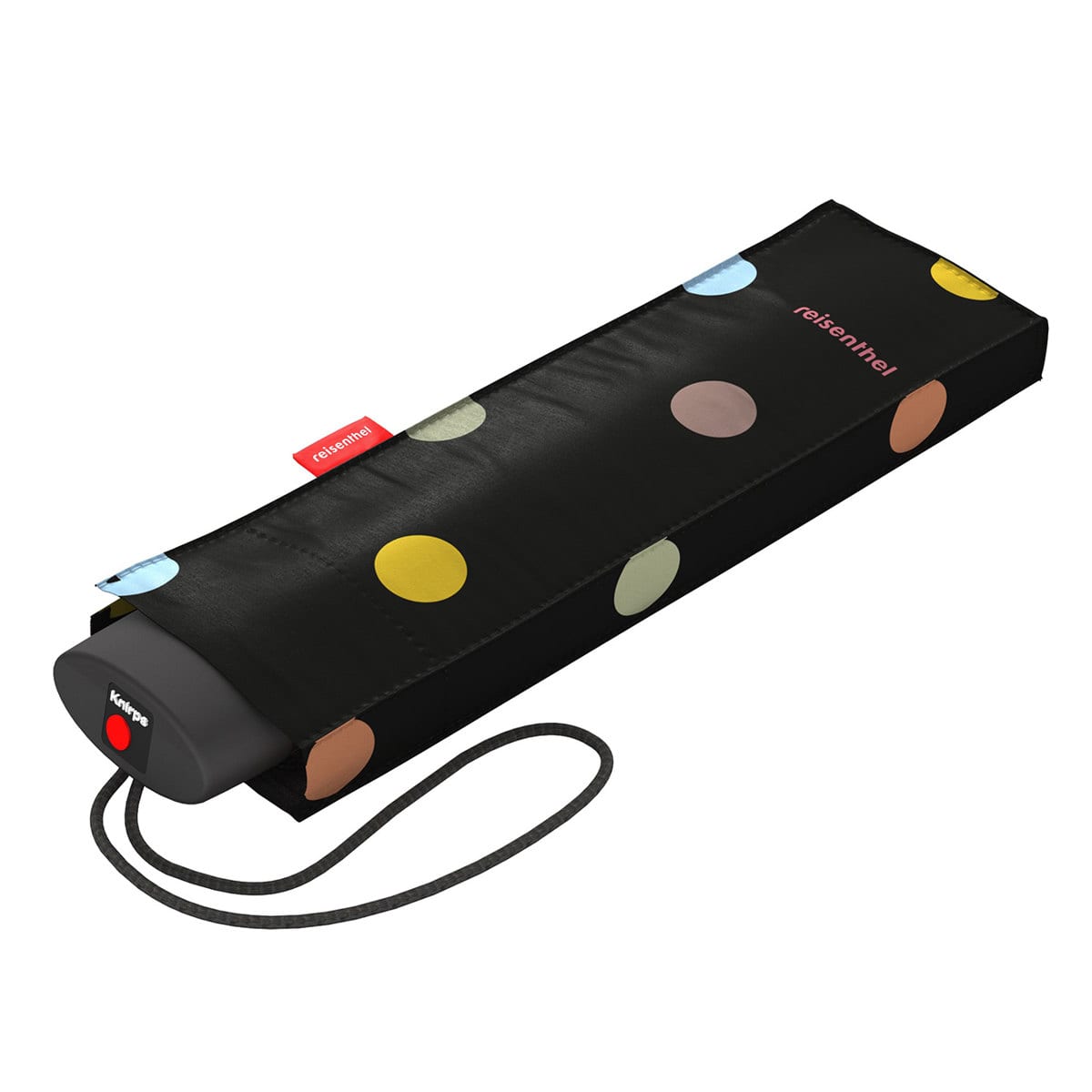 折りたたみ傘 ライゼンタール 97cm UMBRELLA POCKET MINI （ reisenthel 傘 折りたたみ レディース メンズ 大きい 軽量 丈夫 折り畳み アンブレラ 頑丈 撥水 速乾 グラスファイバー フラット 男女兼用 ） 【DOTS】