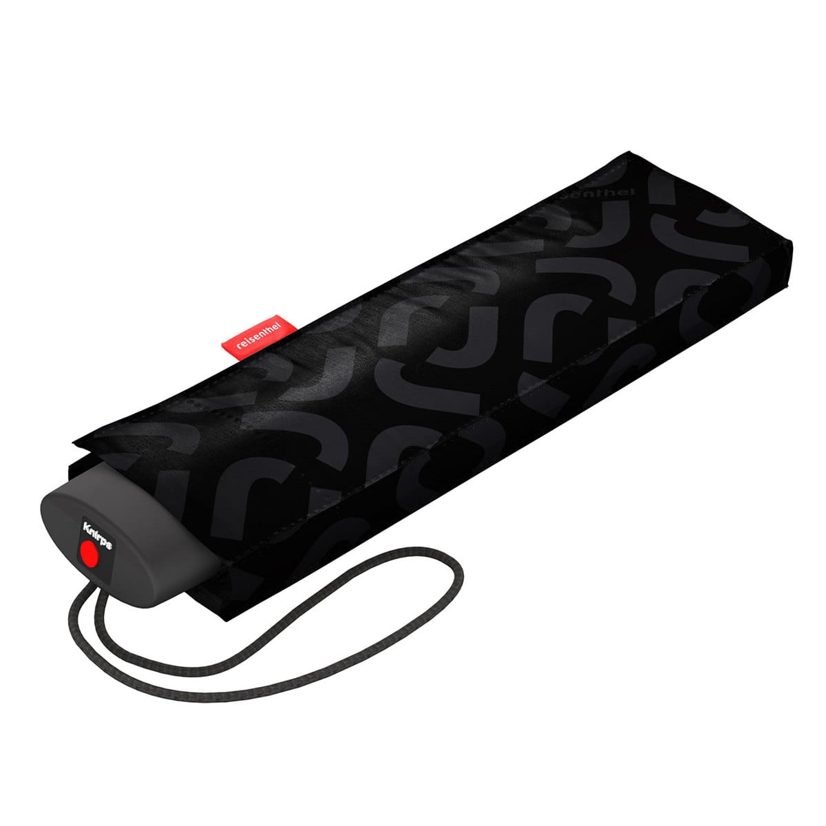 折りたたみ傘 ライゼンタール 97cm UMBRELLA POCKET MINI （ reisenthel 傘 折りたたみ レディース メンズ 大きい 軽量 丈夫 折り畳み アンブレラ 頑丈 撥水 速乾 グラスファイバー フラット 男女兼用 ） 【SIGNATUREBLACK】