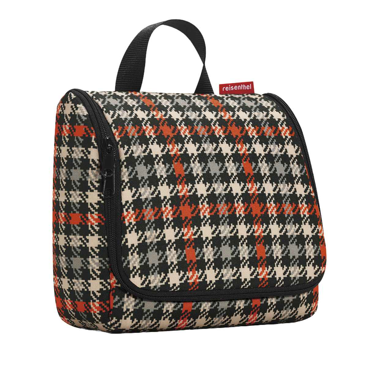 トラベルポーチ 吊り下げ reisenthel TOILET BAG （ 旅行用ポーチ 鏡付き 旅行 出張 トラベル 大容量 収納 小物 化粧ポーチ 壁掛け フック おしゃれ メイクポーチ 洗面用具 バスルーム アウトドア ジム ） 【GLENCHECKRED】