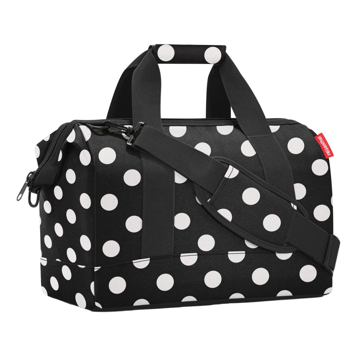 ボストンバッグ reisenthel ライゼンタール ALLROUNDER M （ オールラウンダー バッグ トラベルバッグ 旅行 ネイル ネイルバッグ コスメ 美容 学生 レディース メンズ 介護 旅行バッグ ジムバッグ 1泊 2泊 おしゃれ ） 【DOTSWHITE】