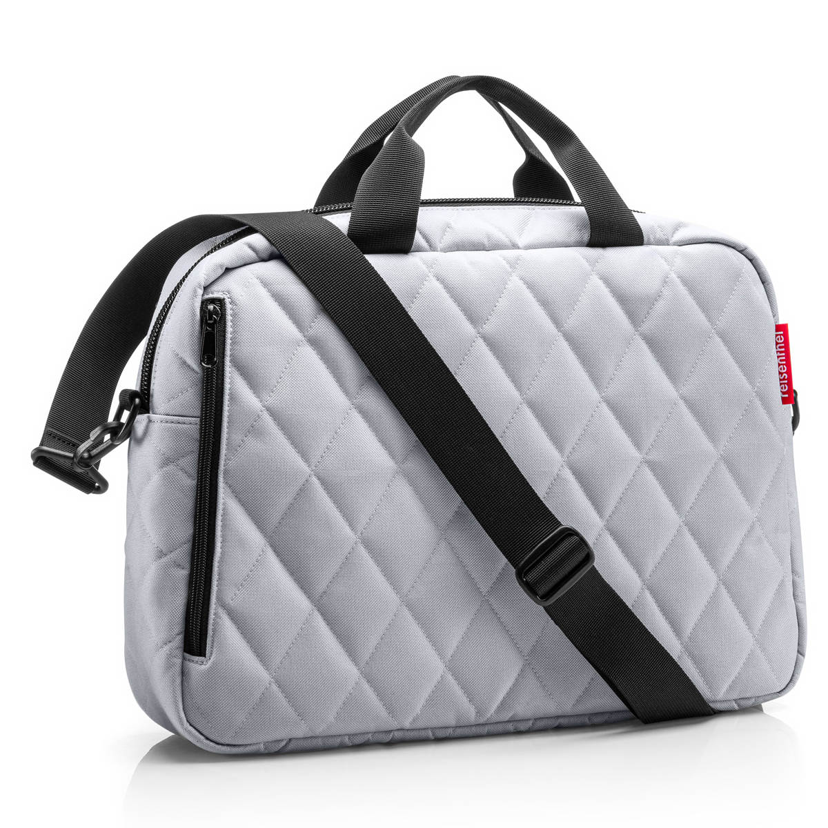 ショルダーバッグ ライゼンタール NOTEBOOK BAG RHOMBUS （ ビジネスバッグ 横長 通勤 ダブルファスナー PC ノートパソコン タブレット レディース 肩掛け 手持ち おしゃれ 通学 バック 仕切り メンズ ） 【LIGHTGREY】