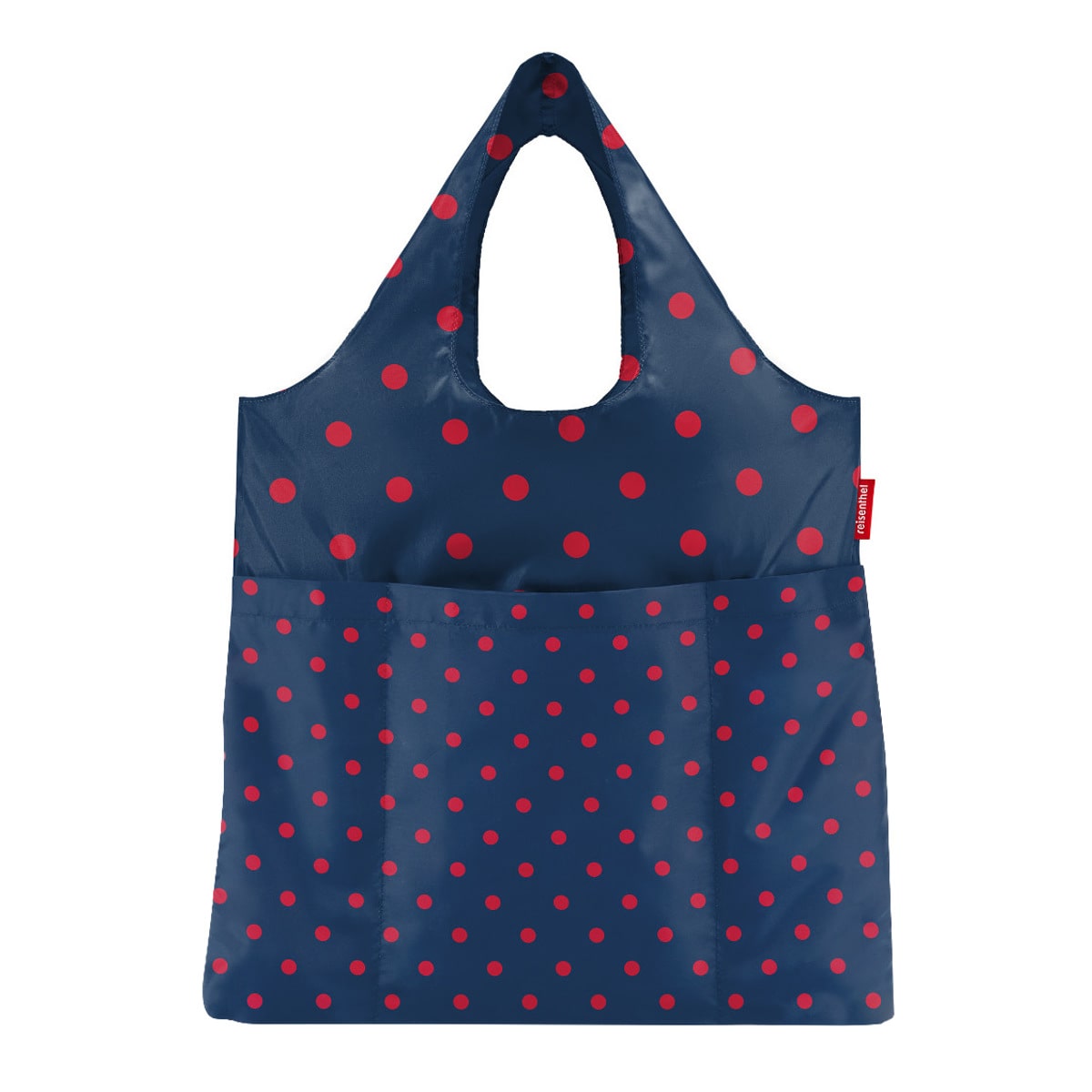 【アウトレット】エコバッグ reisenthel MINI MAXI SHOPPER PLUS 20L （ エコバッグ ミニマキシショッパープラス マイバッグ ポケット 撥水加工 大容量 折りたたみ マチ付き お買い物バッグ コンパクト 肩掛け ） 【MIXEDDOTSRED】