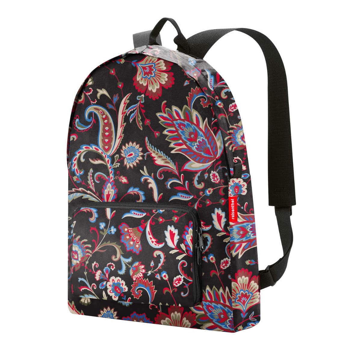 リュック reisenthel MINI MAXI RUCKSACK （ リュックサック 折りたたみ 軽量 エコバッグ マイバッグ レディース 撥水加工 買物 旅行 お買い物バッグ おしゃれ 携帯 コンパクト 持ち運び ショッピングバッグ ） 【PAISLEYBLACK】