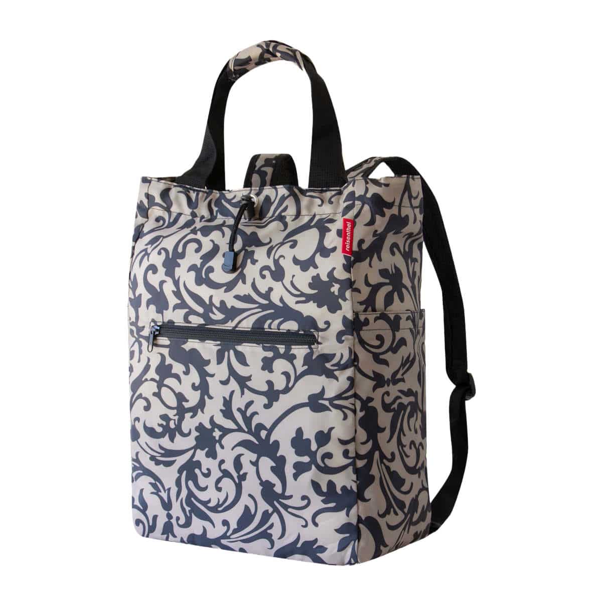 ショッピングバッグ reisenthel MINI MAXI 2-IN-1 PLUS （ リュックサック トートバッグ 折りたたみ 軽量 エコバッグ 撥水加工 買物 旅行 マイバッグ レディース お買い物バッグ リュック コンパクト 持ち運び ） 【BAROQUETAUPE】