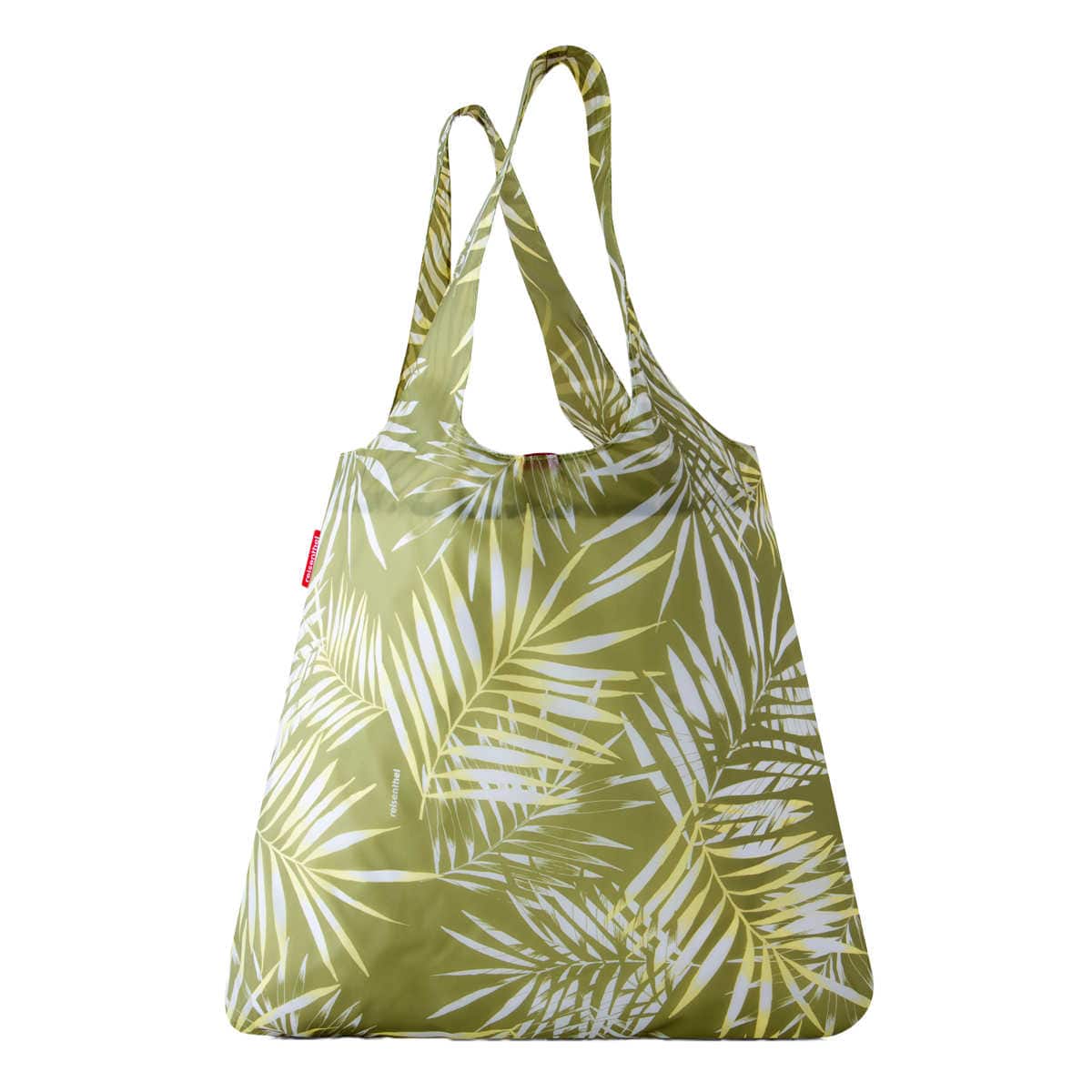 【アウトレット】 エコバッグ reisenthel MINI MAXI SHOPPER SHOULDER 15L （ ミニマキシショッパー 折りたたみ マチ付き 撥水加工 お買い物バッグ サブバッグ 肩掛け 折り畳み ライゼンタール ） 【JUNGLEGUACAMOLE】