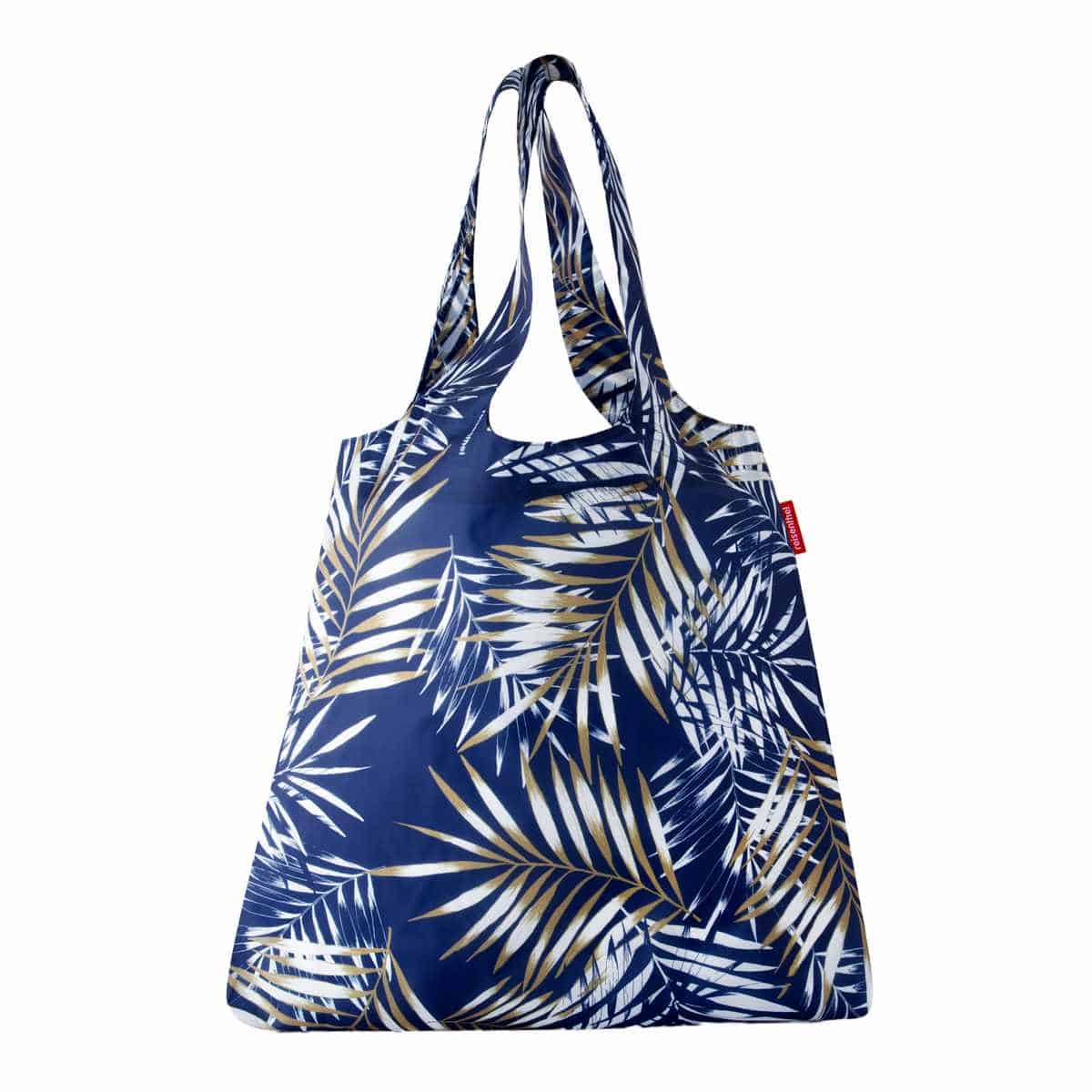 【アウトレット】 エコバッグ reisenthel MINI MAXI SHOPPER SHOULDER 15L （ ミニマキシショッパー 折りたたみ マチ付き 撥水加工 お買い物バッグ サブバッグ 肩掛け 折り畳み ライゼンタール ） 【JUNGLESPACEBLUE】