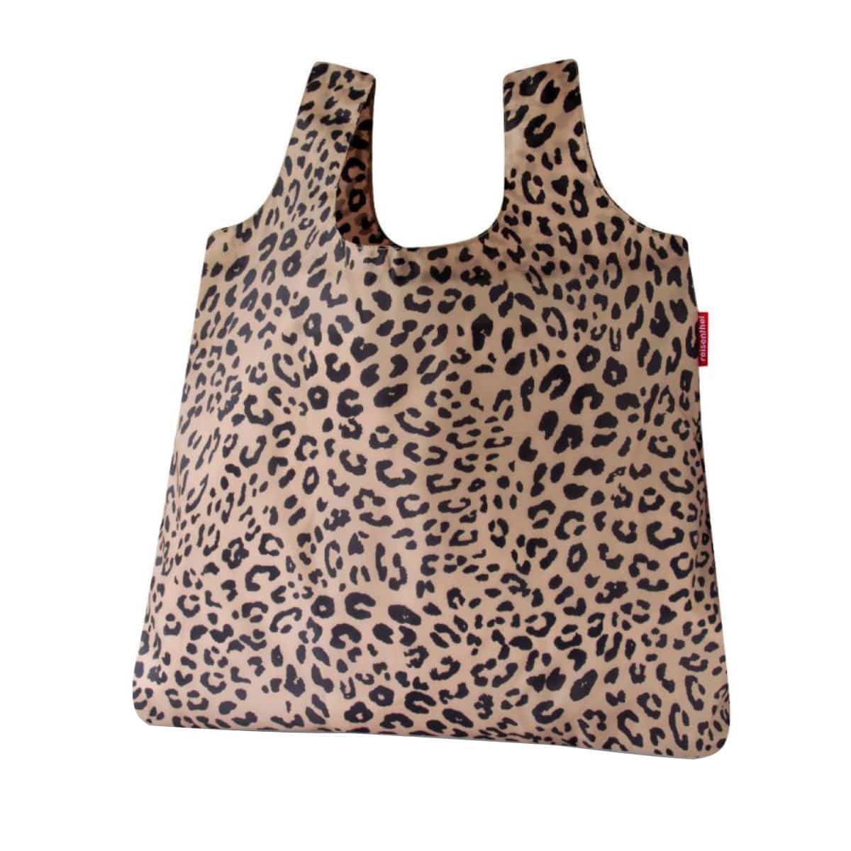 エコバッグ reisenthel MINI MAXI SHOPPER POCKET 15L （ ライゼンタール ミニマキシショッパー マイバッグ 折りたたみ マチ付き 撥水加工 お買い物バッグ コンパクト 収納ポーチ付き フック付き 折り畳み ） 【LEOPARDGINGER】