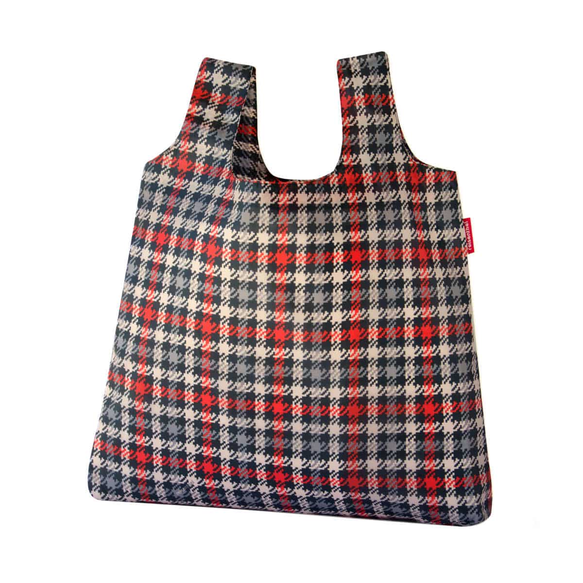 【アウトレット】 エコバッグ reisenthel ライゼンタール MINI MAXI SHOPPER POCKET 15L （ ショッピングバッグ マイバッグ 折りたたみ コンパクト 撥水加工 お買い物 サブバッグ レジ袋 トートバッグ おしゃれ ライゼンタール ） 【GLENCHECKRED】