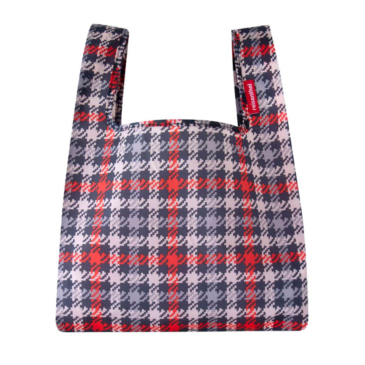 reisenthel ライゼンタール エコバッグ MINI MAXI SHOPPER XS 8L （ ショッピングバッグ マイバッグ コンビニ 弁当 折りたたみ マチ広 撥水加工 お買い物バッグ 手提げ おしゃれ 小さい 日本限定デザイン ） 【GLENCHECKRED】