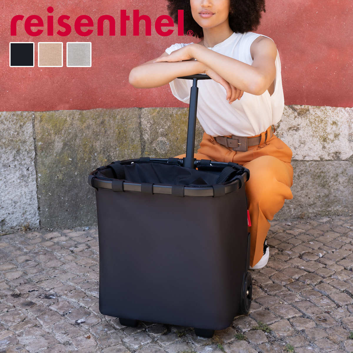 【アウトレット】 ショッピングカート reisenthel ライゼンタール CARRYCRUISER FRAME （ キャリークルーザー フレーム 買い物カート キャリーカート 大容量 40L 頑丈 2輪 伸縮ハンドル ショルダーベルト アウトドア おしゃれ ） 【SKYROSE】