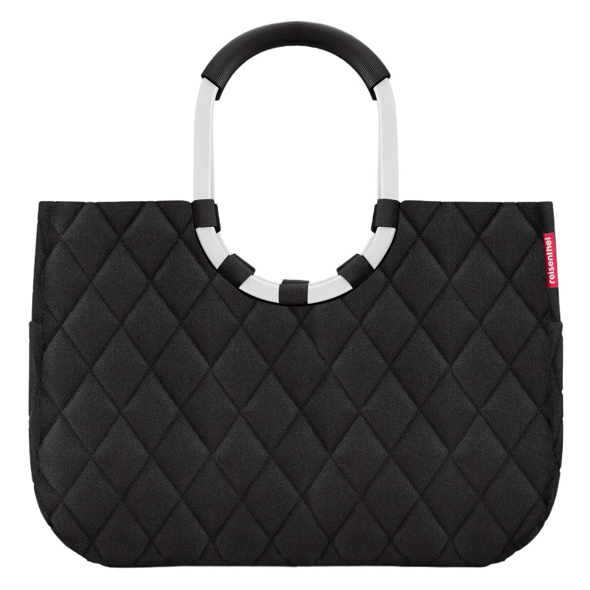 reisenthel ショッピングバッグ LOOPSHOPPER L （ エコバッグ マチ広 大容量 トートバッグ 買い物バッグ レディース バッグ マイバッグ 手提げ 肩掛け 大きい アルミハンドル ショルダーバッグ ジム ライゼンタール ） 【BLACK】