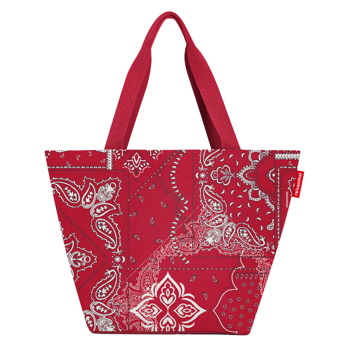 ショッピングバッグ ライゼンタール SHOPPER M （ reisenthel トートバッグ エコバッグ マチ広 ファスナー付き バッグ レディース ショルダー マザーズバッグ 買い物バッグ ショルダーバッグ 手提げ 肩掛け おしゃれ ） 【BANDANARED】