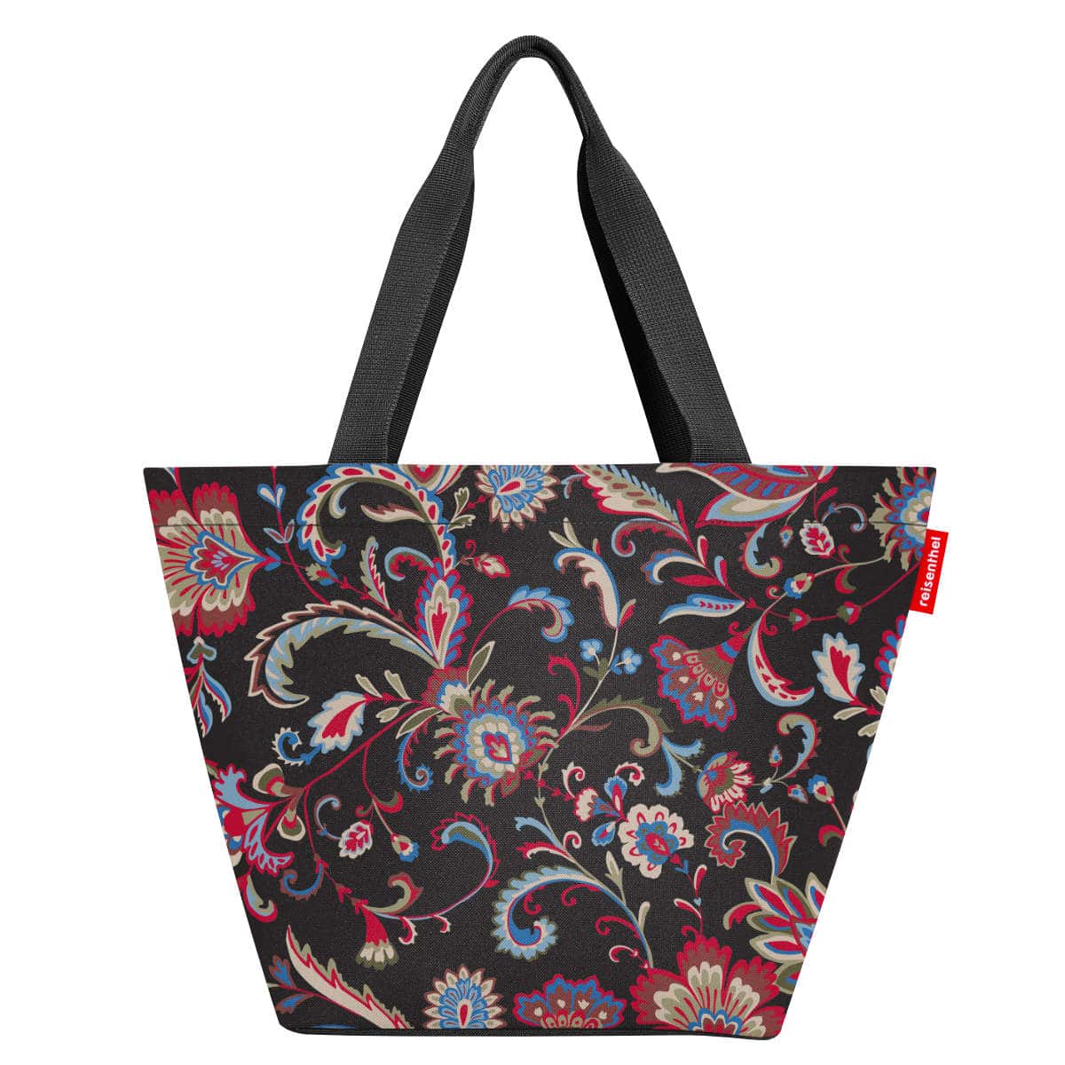 ショッピングバッグ ライゼンタール SHOPPER M （ reisenthel トートバッグ エコバッグ マチ広 ファスナー付き バッグ レディース ショルダー マザーズバッグ 買い物バッグ ショルダーバッグ 手提げ 肩掛け おしゃれ ） 【PAISLEYBLACK】