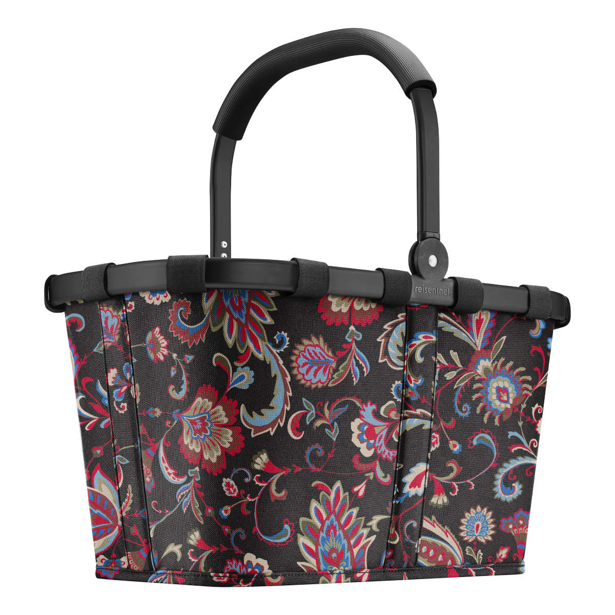 買い物カゴ reisenthel ライゼンタール CARRYBAG FRAME （ キャリーバッグ 買い物かご ショッピングバッグ 折りたたみ マイバッグ レジカゴ エコバッグ 軽量 レジかご 車 アウトドア 買い物バッグ おしゃれ ） 【PAISLEYBLACK】