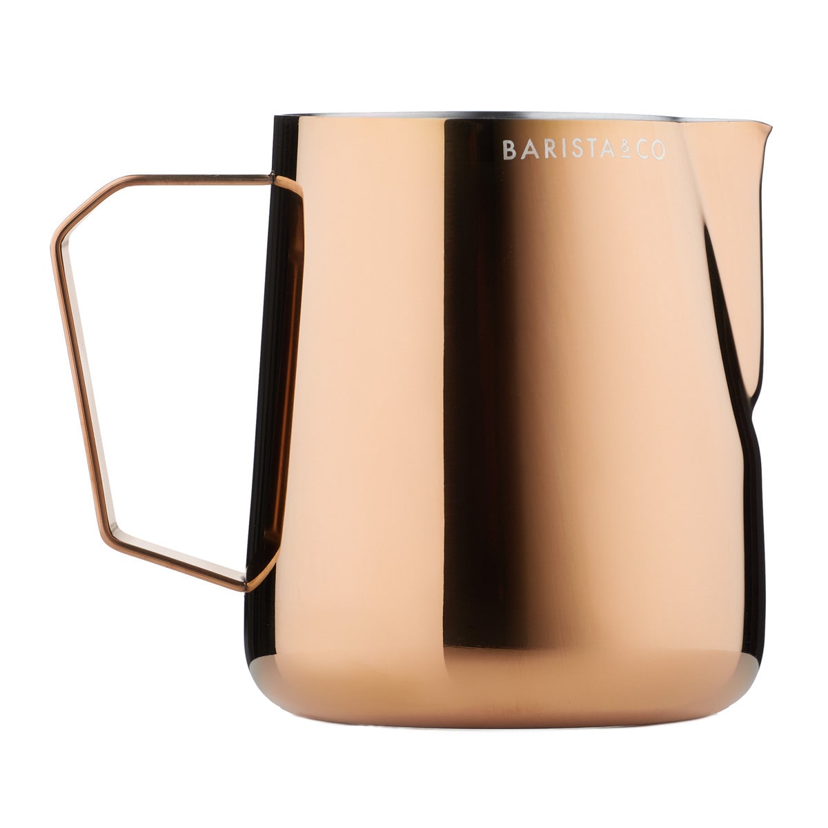 ミルクピッチャー BARISTA＆CO Barista Pro Milk Pitcher 400ml （ バリスタ＆コー ミルクジャグ ラテアート スチーム フォームミルク バリスタ ミルク 泡立て ステンレススチール 目盛付き 耐久性 カプチーノ カフェラテ ） 【ROSEGOLD】
