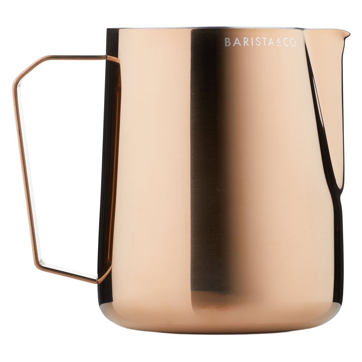 ミルクピッチャー BARISTA＆CO Barista Pro Milk Pitcher 620ml （ バリスタ＆コー ミルクジャグ ラテアート スチーム フォームミルク ミルク 泡立て ステンレススチール 目盛付き 耐久性 カプチーノ カフェラテ ） 【ROSEGOLD】