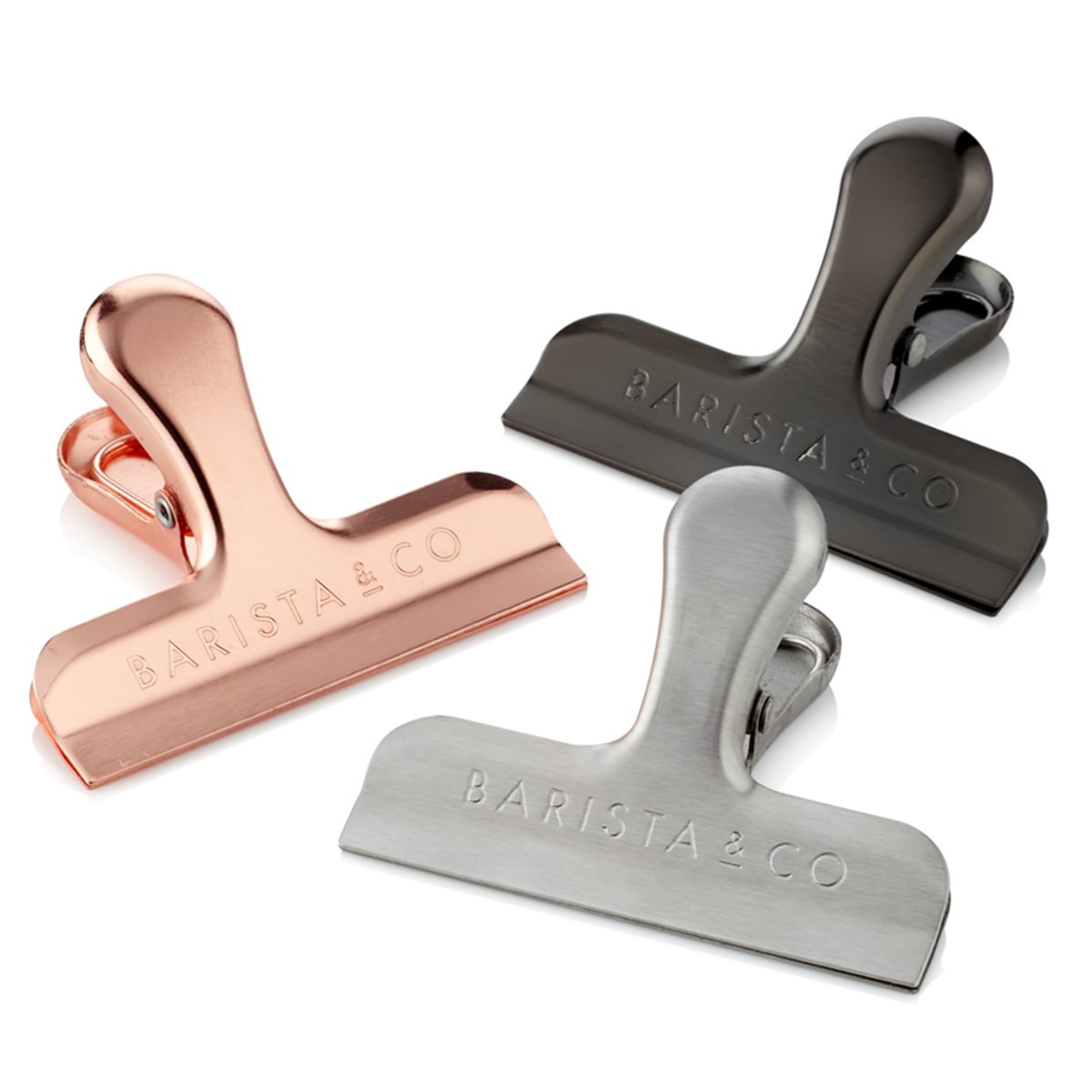 クリップ コーヒーバッグ用 BARISTA＆CO 3個セット Coffee Bag Clips 3pcs set （ バリスタ＆コー コーヒーバッグクリップ ステンレス 袋止め コーヒー 珈琲 保存クリップ キッチンクリップ 食品 コーヒー豆 珈琲豆 袋 保存 ）