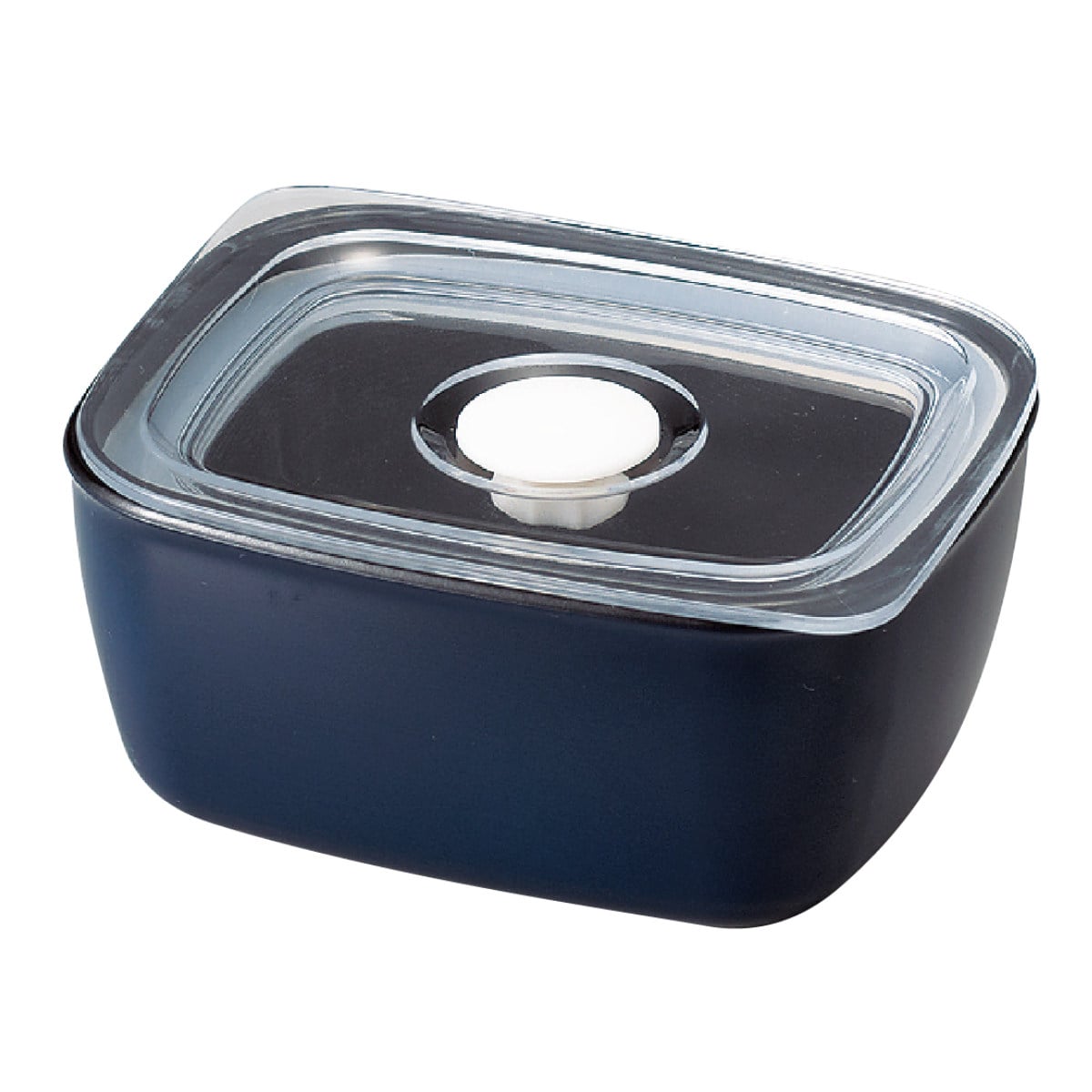 保存容器 260ml さっと洗える保存容器 S 260 （ 密閉 プラスチック 日本製 電子レンジ対応 食洗機対応 エア弁付き 保存 容器 密閉容器 食品保存 食品保存容器 プラスチック容器 便利 フルーツ入れ フルーツ容器 エア弁 ） 【ネイビー】