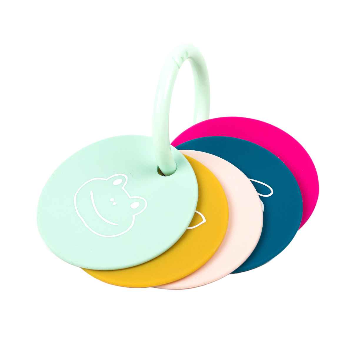 ベビートイ ０ヶ月～ シリコン製 Teething Flashcards （ BELLA TUNNO ベラトゥーノ 赤ちゃん ベビー おもちゃ シリコン 歯固め 知育玩具 食洗機対応 安心 安全 おしゃれ ギフト 出産祝い ベビーカー オモチャ はがため ） 【PartyAnimals】