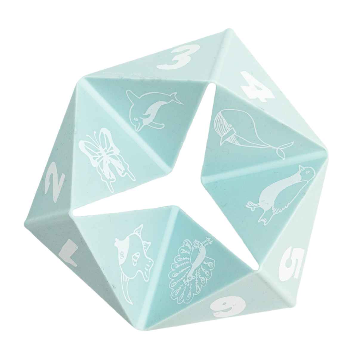 ベビートイ ０ヶ月～ BELLA TUNNO シリコン製 Beginner Spinner （ ベラトゥーノ 赤ちゃん ベビー おもちゃ シリコン 歯固め はがため 知育玩具 食洗機対応 安心 安全 おしゃれ ギフト 出産祝い オモチャ 学習 勉強 ） 【LightBlue】