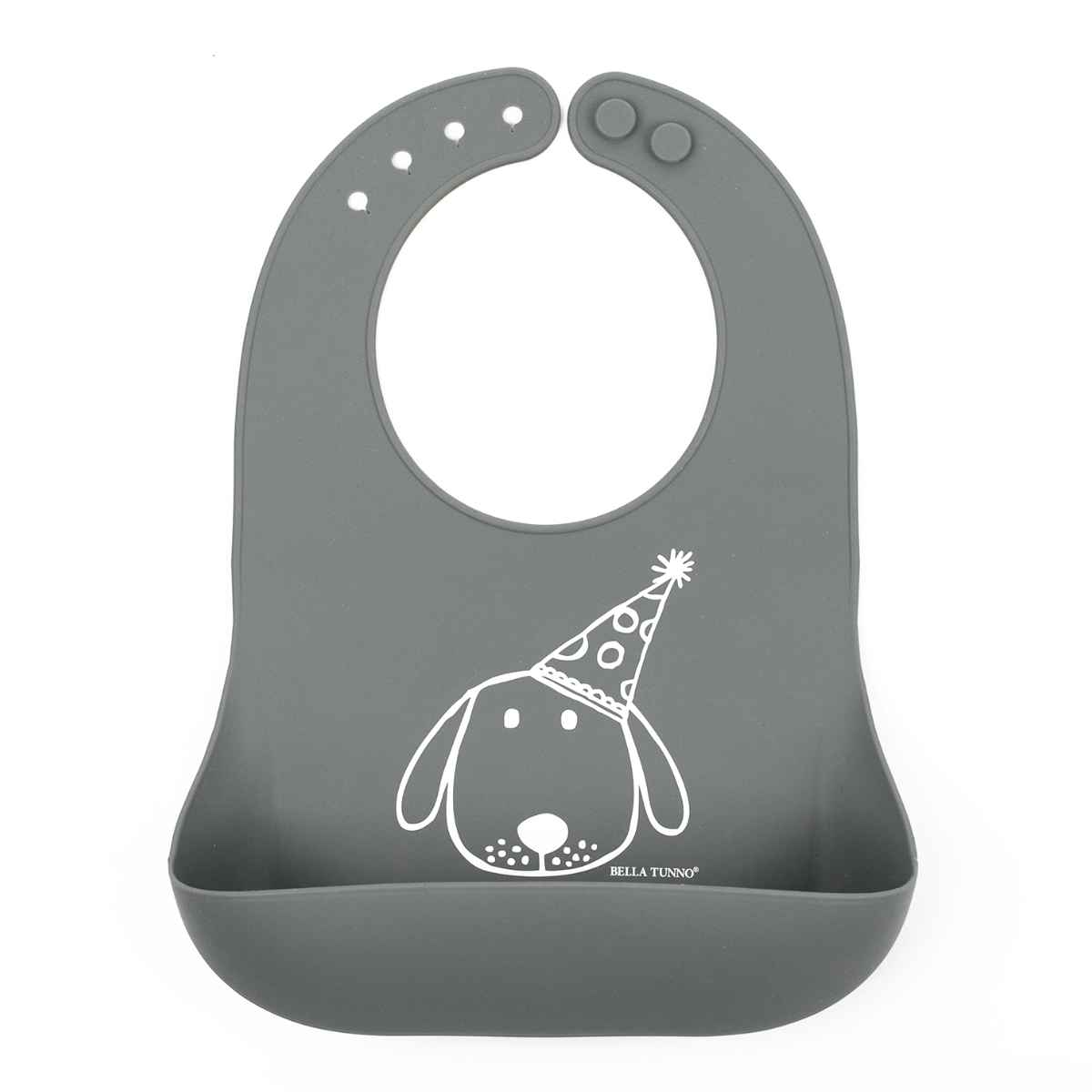 お食事エプロン BELLA TUNNO Wonder Bib （ ベラトゥーノ 食事エプロン シリコン 離乳食 食洗機対応 スタイ よだれかけ べビー 赤ちゃん ワンダービブ 食べこぼし 持ち運び ワイドポケット おしゃれ ギフト 出産祝い ） 【SlateGray】