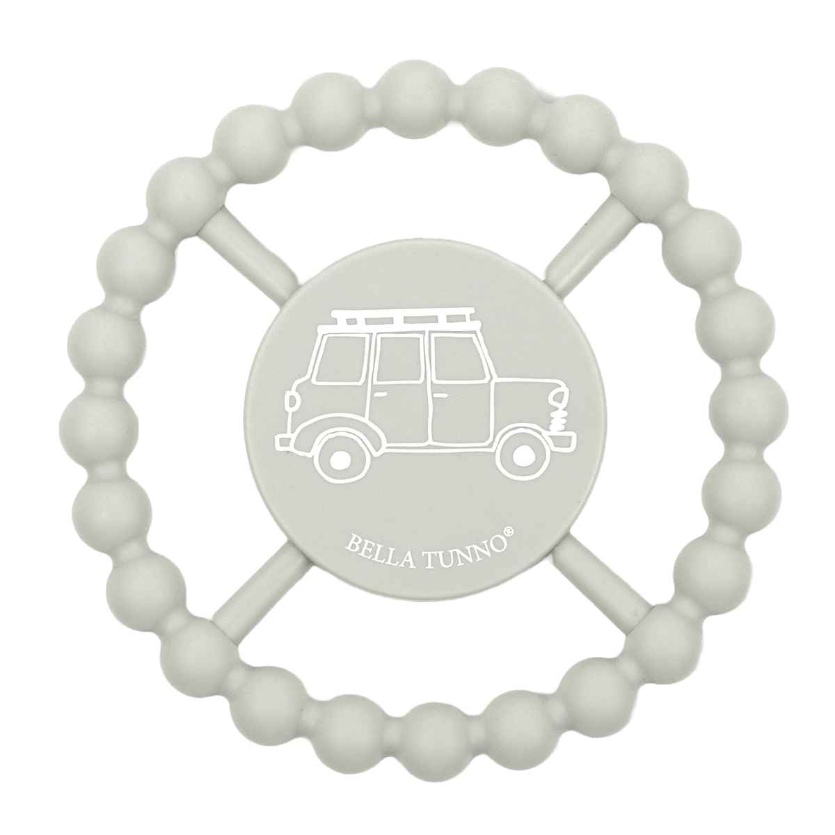 歯固め BELLA TUNNO シリコン製 Happy Teether アニマル （ ベラトゥーノ 歯がため はがため シリコン 赤ちゃん ベビー おもちゃ 握りやすい ハッピーティーザー かわいい ギフト 出産祝い ベビートイ 耐冷仕様 冷やせる 食洗機対応 ） 【SmokeGray】