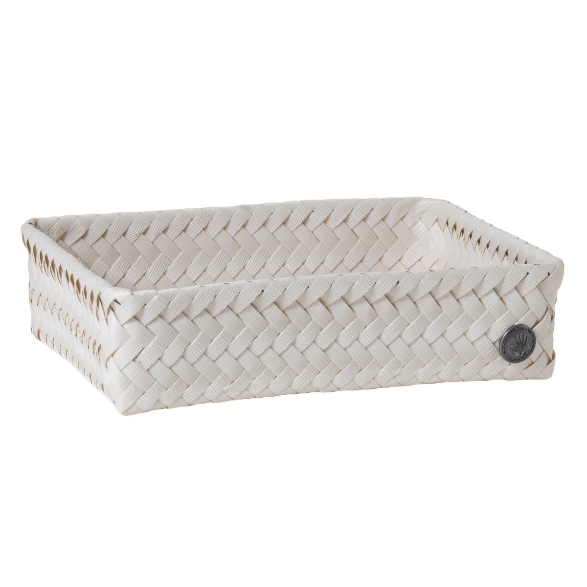 【アウトレット】収納ケース Handed By 24x18x7cm FIT M （ バスケット 収納 手編み カゴ かご ふた付き 小物入れ 小物収納 ハンデッドバイ 収納ボックス おしゃれ ミニ 小さい ） 【champagne】