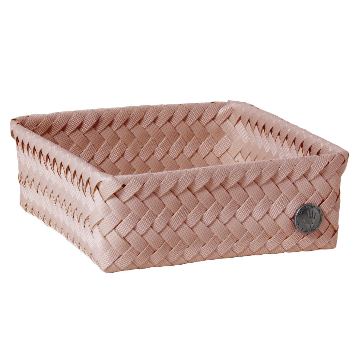 【アウトレット】収納ケース Handed By 18x18x7cm FIT SQUARE 18 （ バスケット 収納 手編み カゴ かご ふた付き 小物入れ 小物収納 ハンデッドバイ 収納ボックス 引き出し 整理 おしゃれ ） 【copperblush】
