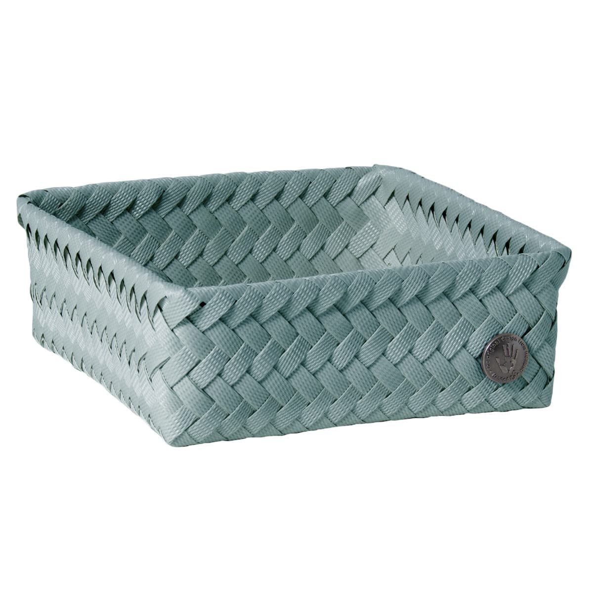 【アウトレット】収納ケース Handed By 18x18x7cm FIT SQUARE 18 （ バスケット 収納 手編み カゴ かご ふた付き 小物入れ 小物収納 ハンデッドバイ 収納ボックス 引き出し 整理 おしゃれ ） 【EUCALYPTUS】