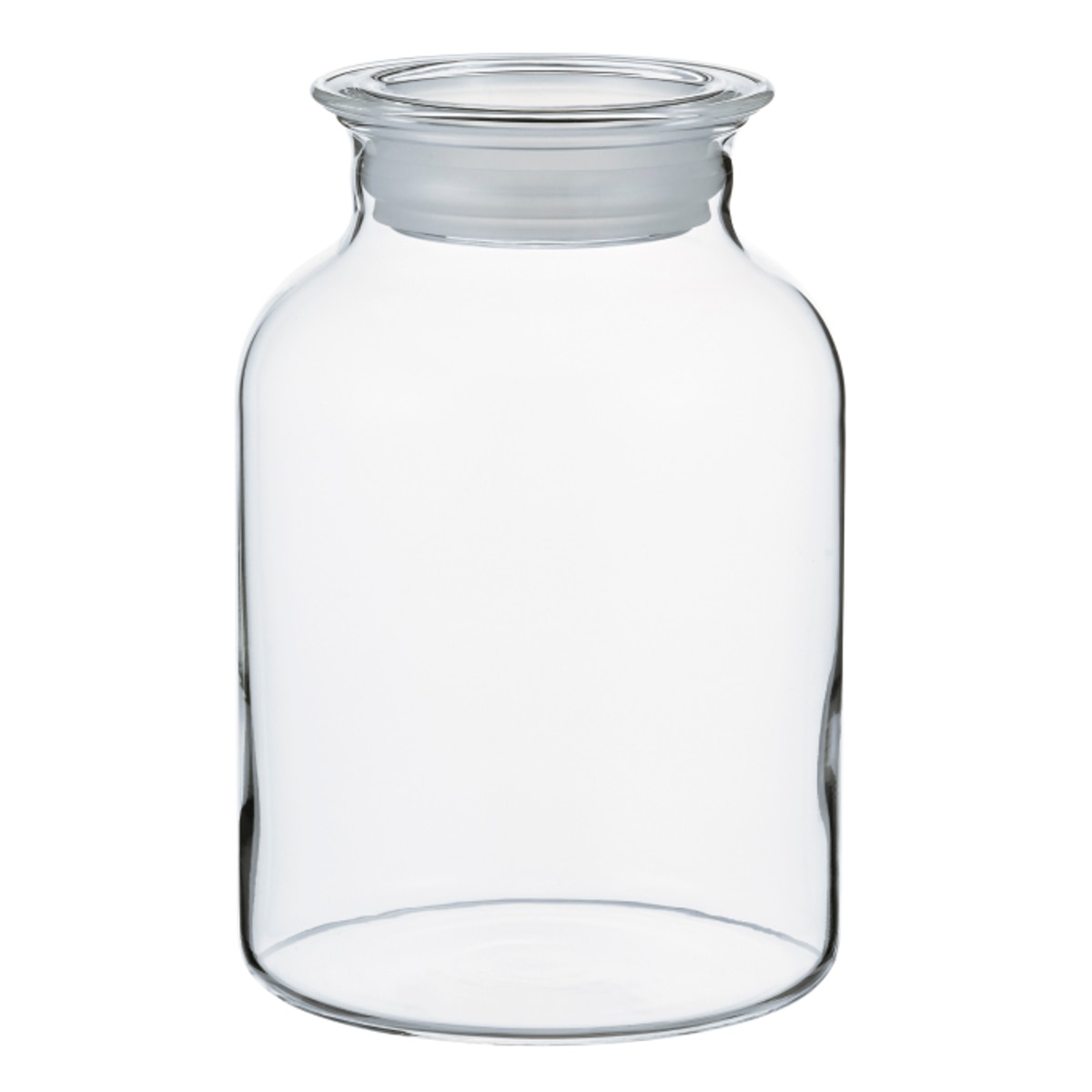 ハリオ 保存びん 1L ガラスの手仕事保存びん （ HARIO 耐熱ガラス ガラス 密閉 電子レンジ対応 食洗機対応 熱湯OK 日本製 果実酒びん 保存容器 保存瓶 びん ビン 梅酒びん 梅酒ビン ガラス容器 ガラス製 梅酒 果実酒 1000ml ）