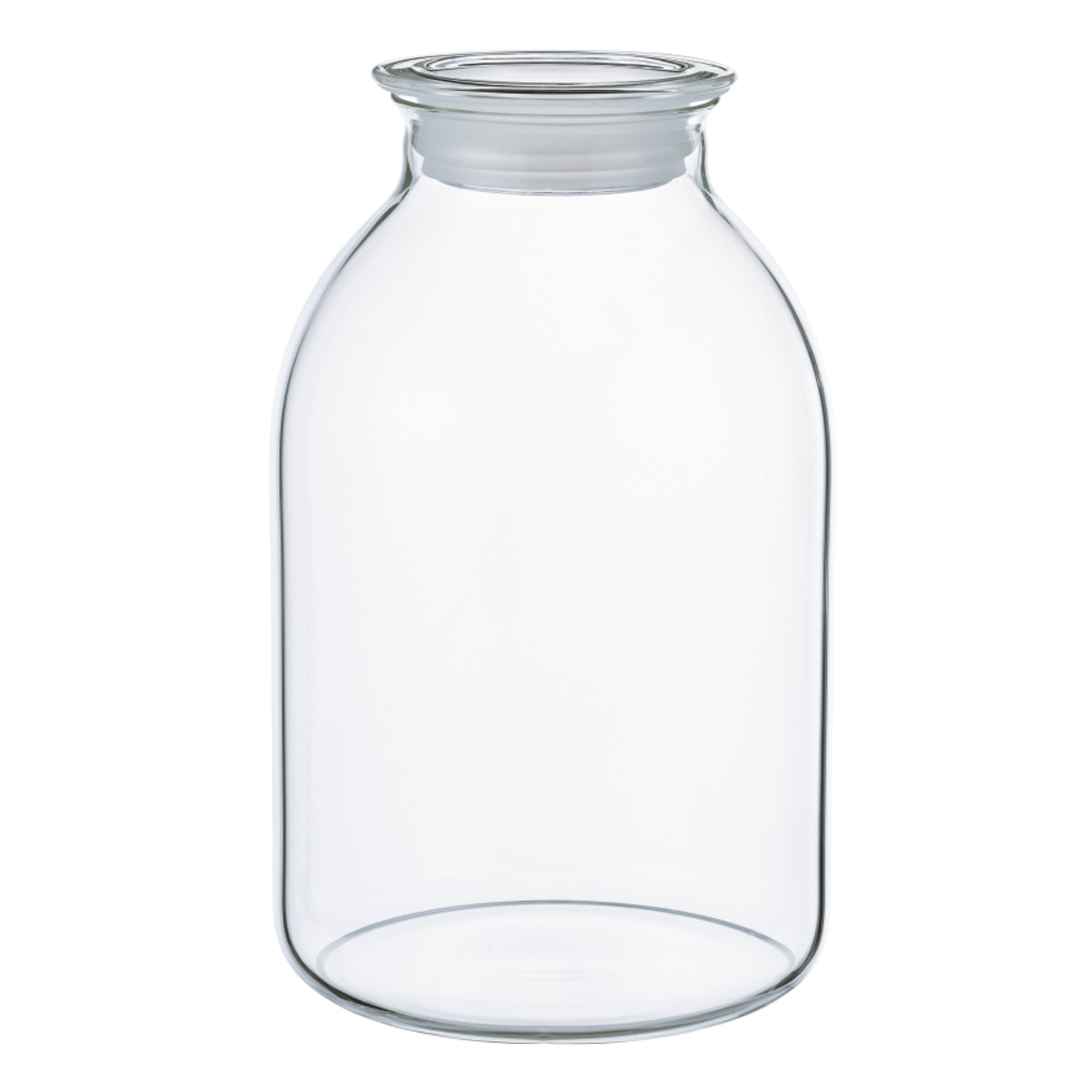 ハリオ 保存びん 2L ガラスの手仕事保存びん （ HARIO 耐熱ガラス ガラス 密閉 電子レンジ対応 食洗機対応 熱湯OK 日本製 果実酒びん 保存容器 保存瓶 びん ビン 梅酒びん 梅酒ビン ガラス容器 ガラス製 梅酒 果実酒 2000ml ）