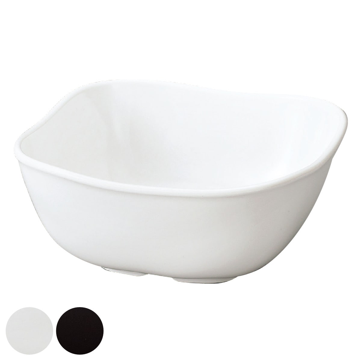 ボウル 12cm モダンスクエア HAKOYA プラスチック （ 食洗機対応 電子レンジ対応 サラダボウル シリアルボウル お椀 椀 日本製 スクエア 四角 プラスチック製 割れにくい 軽い 子供 お年寄り 介護 サラダ シンプル 国産 ） 【ブラック】