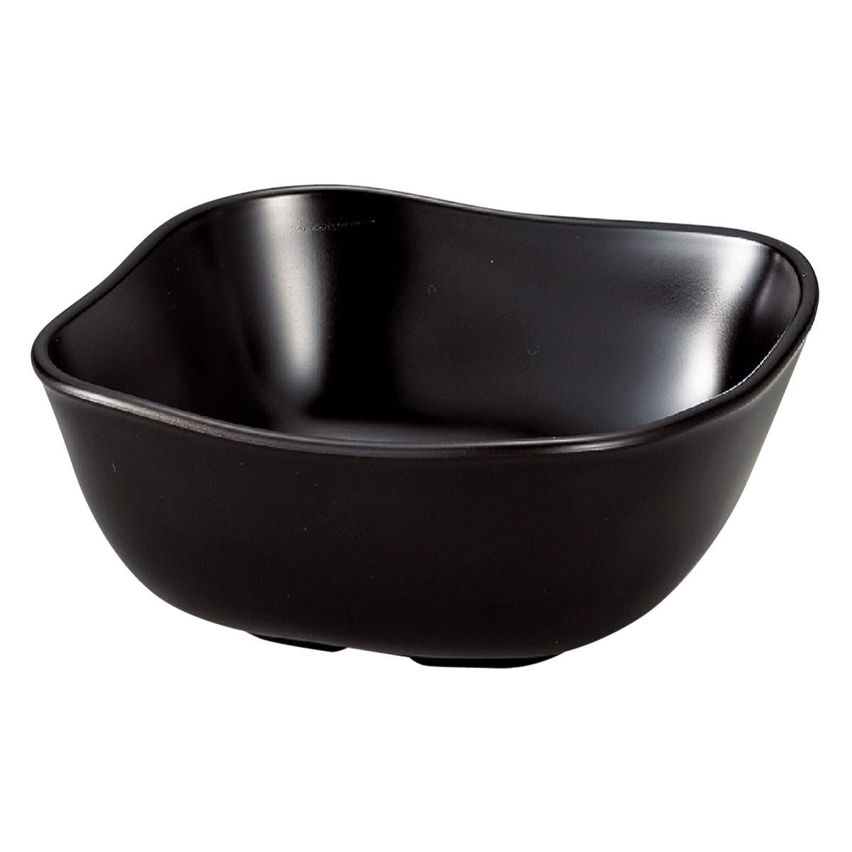 ボウル 12cm モダンスクエア HAKOYA プラスチック （ 食洗機対応 電子レンジ対応 サラダボウル シリアルボウル お椀 椀 日本製 スクエア 四角 プラスチック製 割れにくい 軽い 子供 お年寄り 介護 サラダ シンプル 国産 ） 【ブラック】