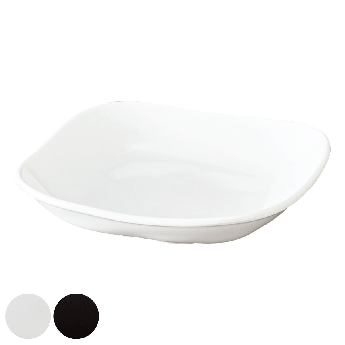 プレート S 13cm モダンスクエア HAKOYA プラスチック （ 食洗機対応 電子レンジ対応 皿 角皿 小皿 取り皿 日本製 プラスチック製 割れにくい 軽い 子供 お年寄り 介護 取皿 副菜 デザート シンプル 国産 ） 【ブラック】