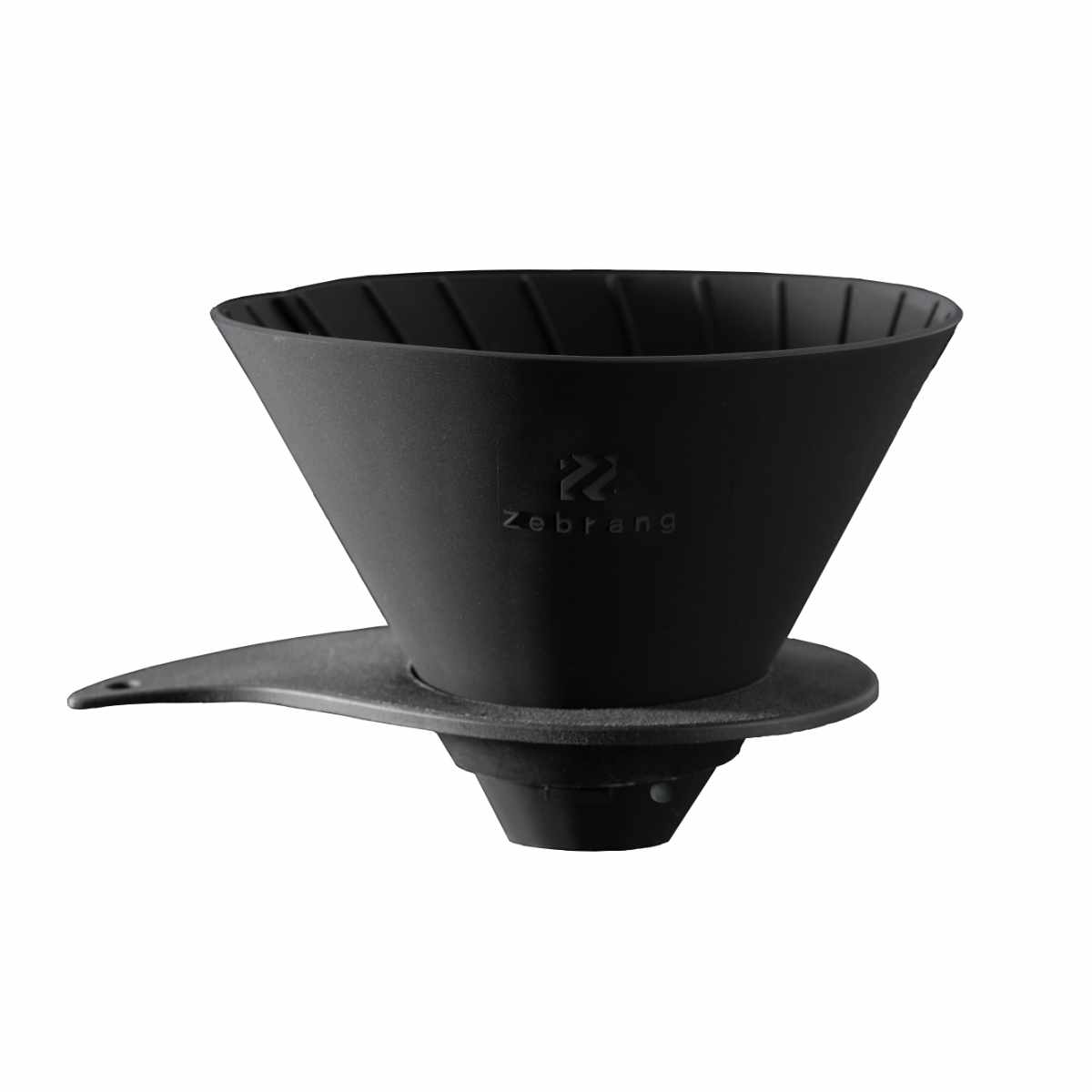 ドリッパー ハリオ V60フラットドリッパー02 1～4杯用 Zebrang （ HARIO 折り畳み 持ち運び コーヒー コーヒードリッパー 日本製 折りたたみ コンパクト シリコン製 1杯 2杯 3杯 4杯 ハンドドリップ アウトドア ）