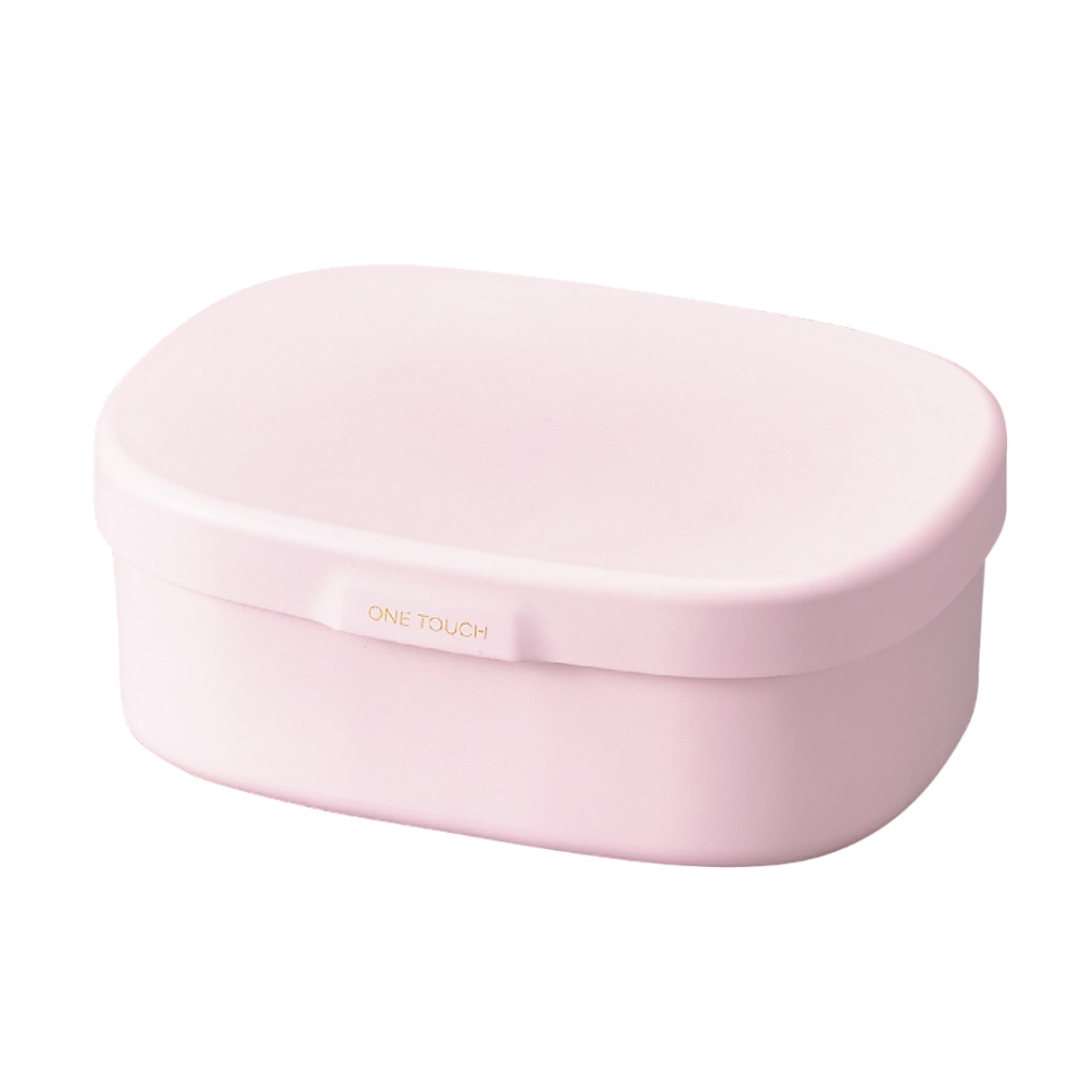 お弁当箱 さっと洗えるお弁当箱 M 1段 600ml （ 弁当箱 ランチボックス レンジ対応 食洗機対応 一段 レンジOK 食洗機OK 弁当 お弁当 仕切り付き 大人 日本製 ） 【ピンク】