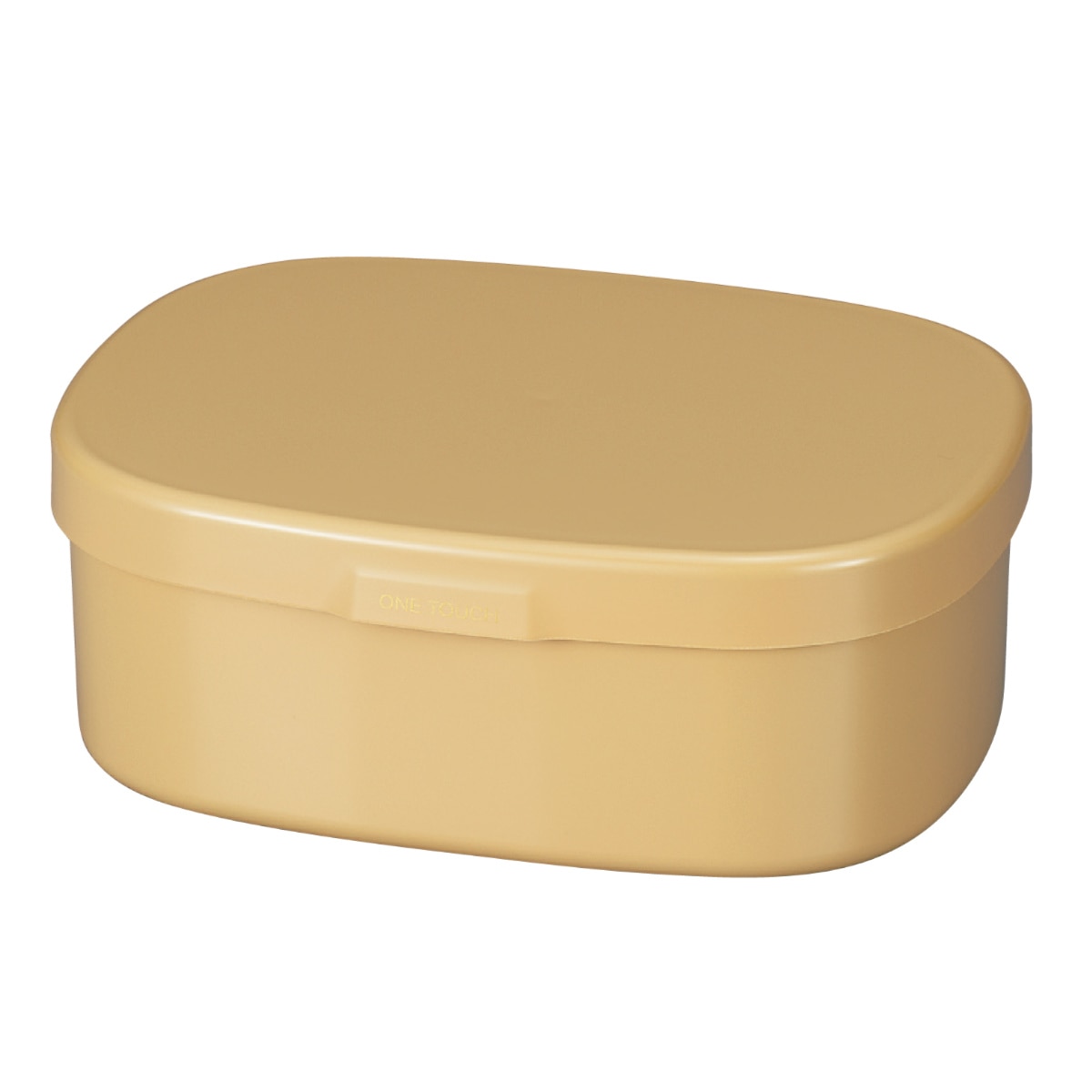 お弁当箱 さっと洗えるお弁当箱 L 1段 900ml （ 弁当箱 ランチボックス レンジ対応 食洗機対応 一段 大容量 レンジOK 食洗機OK 弁当 お弁当 仕切り付き 大人 日本製 ） 【ベージュ】