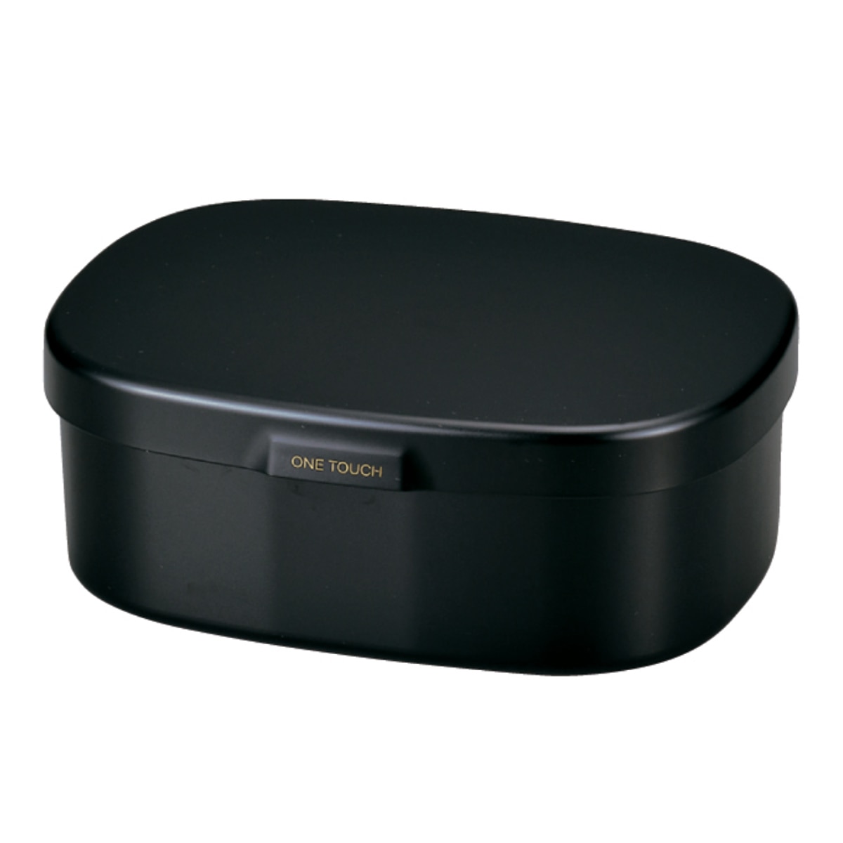 お弁当箱 さっと洗えるお弁当箱 L 1段 900ml （ 弁当箱 ランチボックス レンジ対応 食洗機対応 一段 大容量 レンジOK 食洗機OK 弁当 お弁当 仕切り付き 大人 日本製 ） 【ブラック】