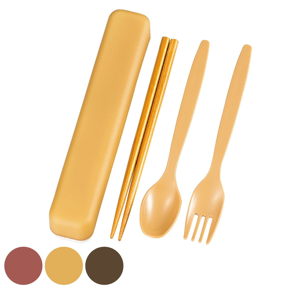 カトラリーセット スリムトリオセット （ お箸 スプーン フォーク 18cm 大人 日本製 18センチ カトラリー セット お弁当用 給食 携帯用 抗菌 ） 【フローラルレッド】