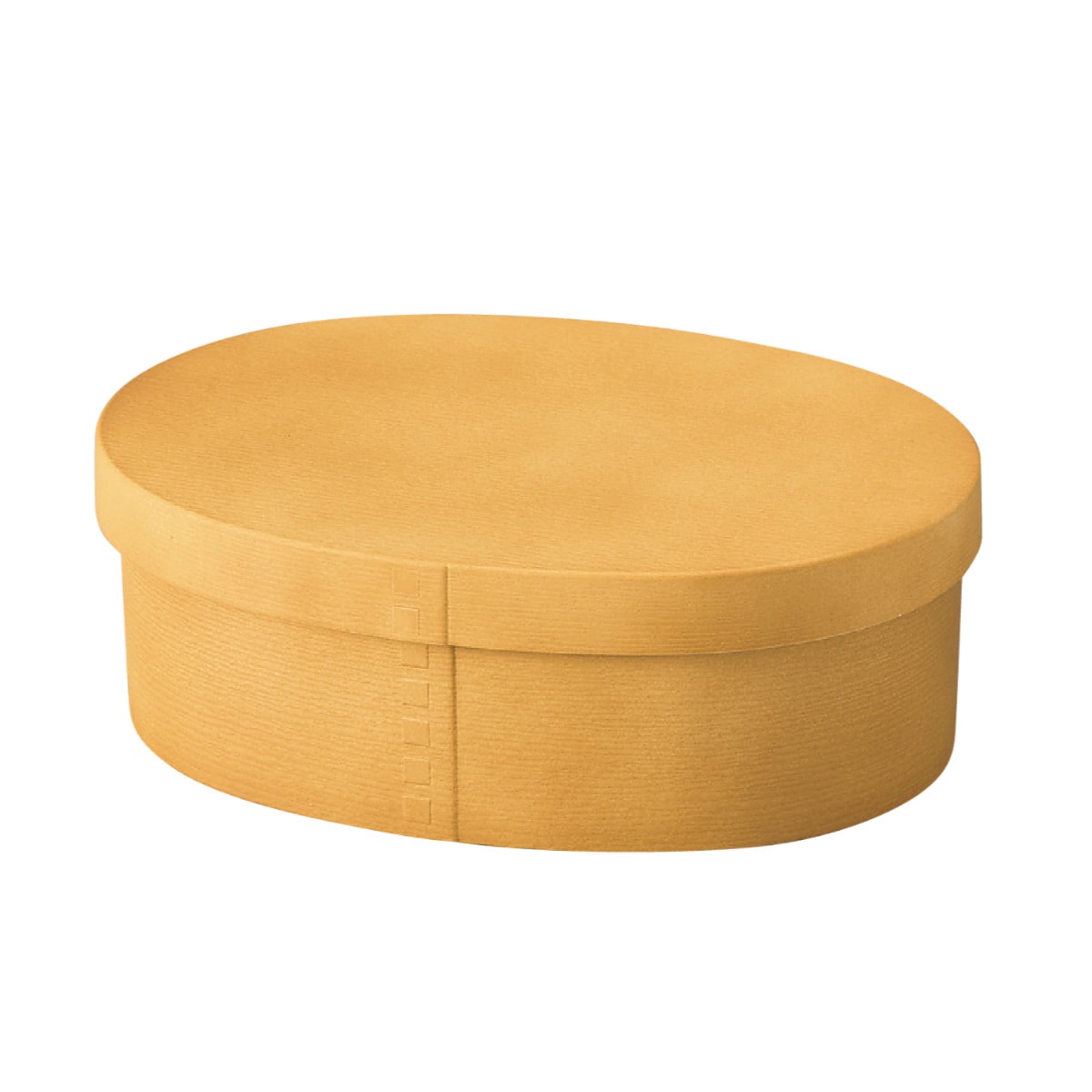 お弁当箱 曲げわっぱ一段弁当 小 1段 500ml （ 弁当箱 わっぱ弁当箱 ランチボックス レンジ対応 食洗機対応 日本製 プラスチック 曲げわっぱ風 曲げわっぱ お弁当 弁当 一段 小判型 仕切り付き ランチバンド付き 大人 ） 【サンドベージュ】