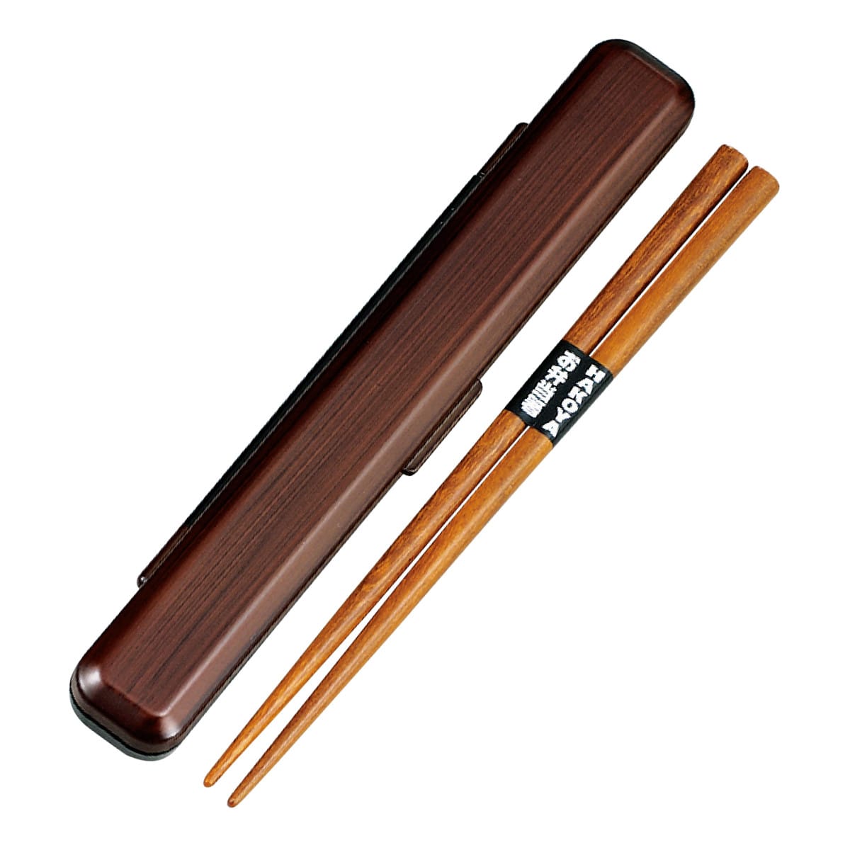 箸箱セット 18.0cm 栃木目 （ お箸 箸 箸箱 はし箱 セット 18cm 日本製 大人 18センチ 給食 お弁当 弁当 和風 天然木 ）