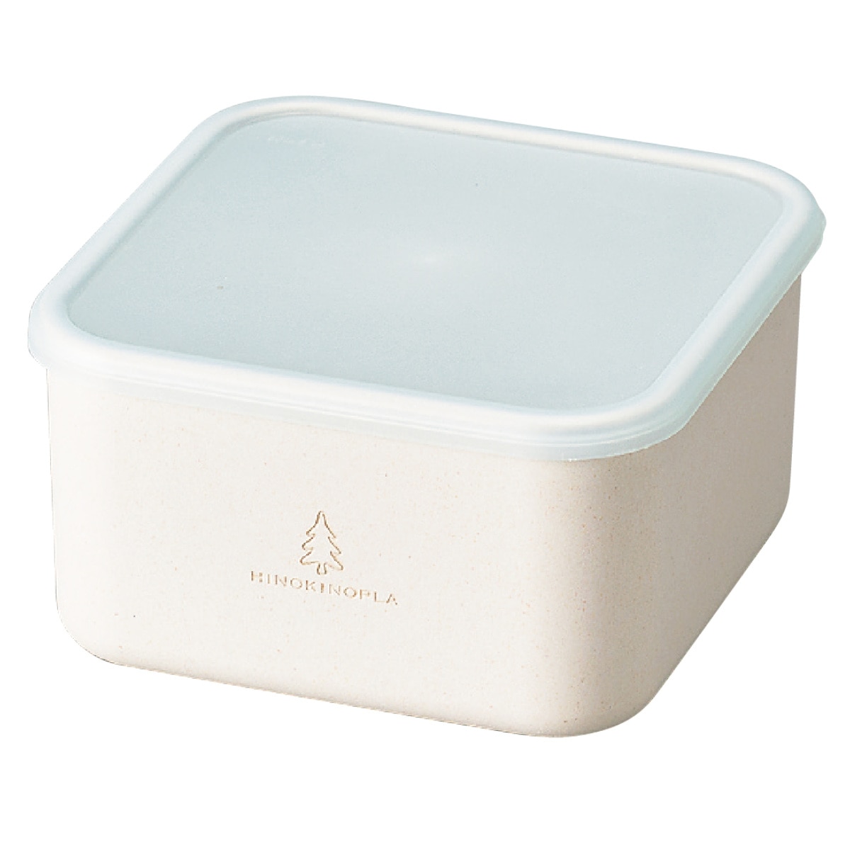 お弁当箱 スクエアランチプラス L ヒノキプラ 1段 550ml （ 弁当箱 ランチボックス 食洗機対応 レンジ対応 一段 日本製 ひのきのぷら 保存容器 弁当 お弁当 食洗機OK レンジOK 大人 ）