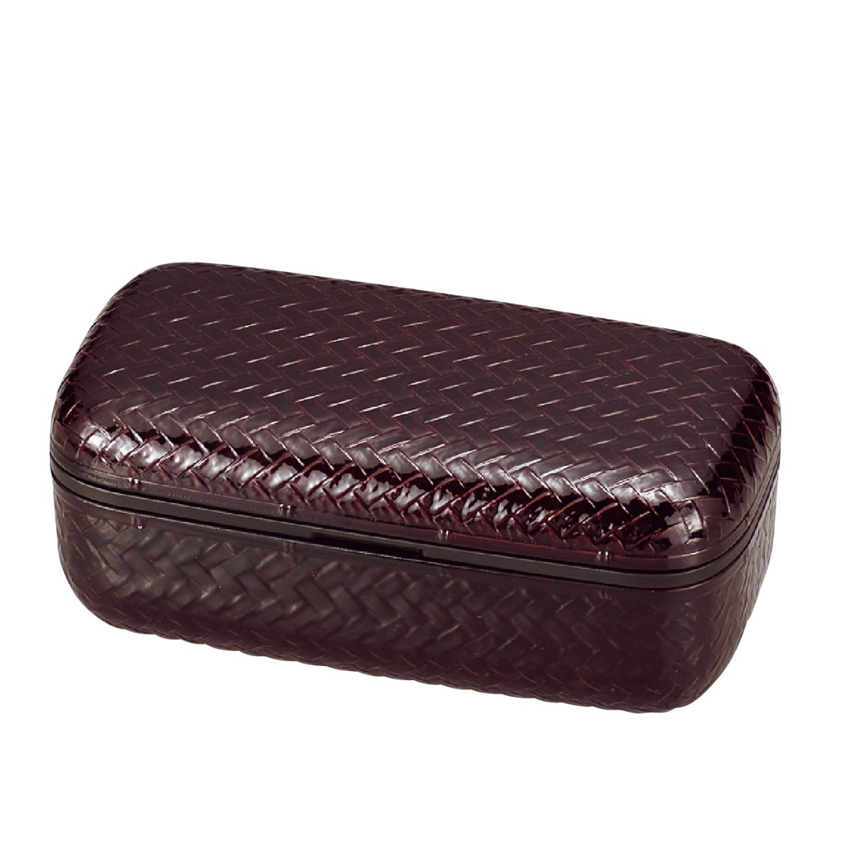 お弁当箱 あじろ一段弁当 1段 650ml （ 弁当箱 ランチボックス あじろ弁当箱 レンジ対応 食洗機対応 一段 大人 レンジOK 食洗機OK お弁当 弁当 ランチバンド付き 中子付き あじろ弁当 和風 日本製 ） 【溜】