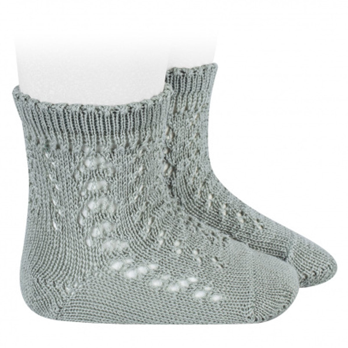 靴下 condor 子供 6ヶ月～3歳 パール オープンワーク ショートソックス （ コンドル 子ども用靴下 ベビー キッズ ソックス くつ下 くつした Perle openwork short socks 丈夫 ベビー用 キッズ用 綿 コットン ） 【ベルデセコ 0】