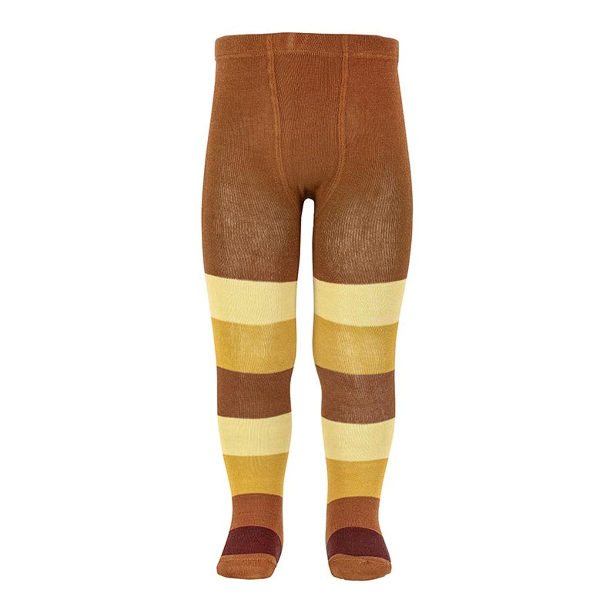 タイツ condor 子供 6ヶ月～2歳 カラー ワイド ストライプタイツ （ コンドル カラータイツ ベビータイツ 子供用タイツ ベビー キッズ Tights with coloured wide stripes ボーダー 丈夫 子ども用タイツ おしゃれ 出産祝い ） 【オクシド 0】