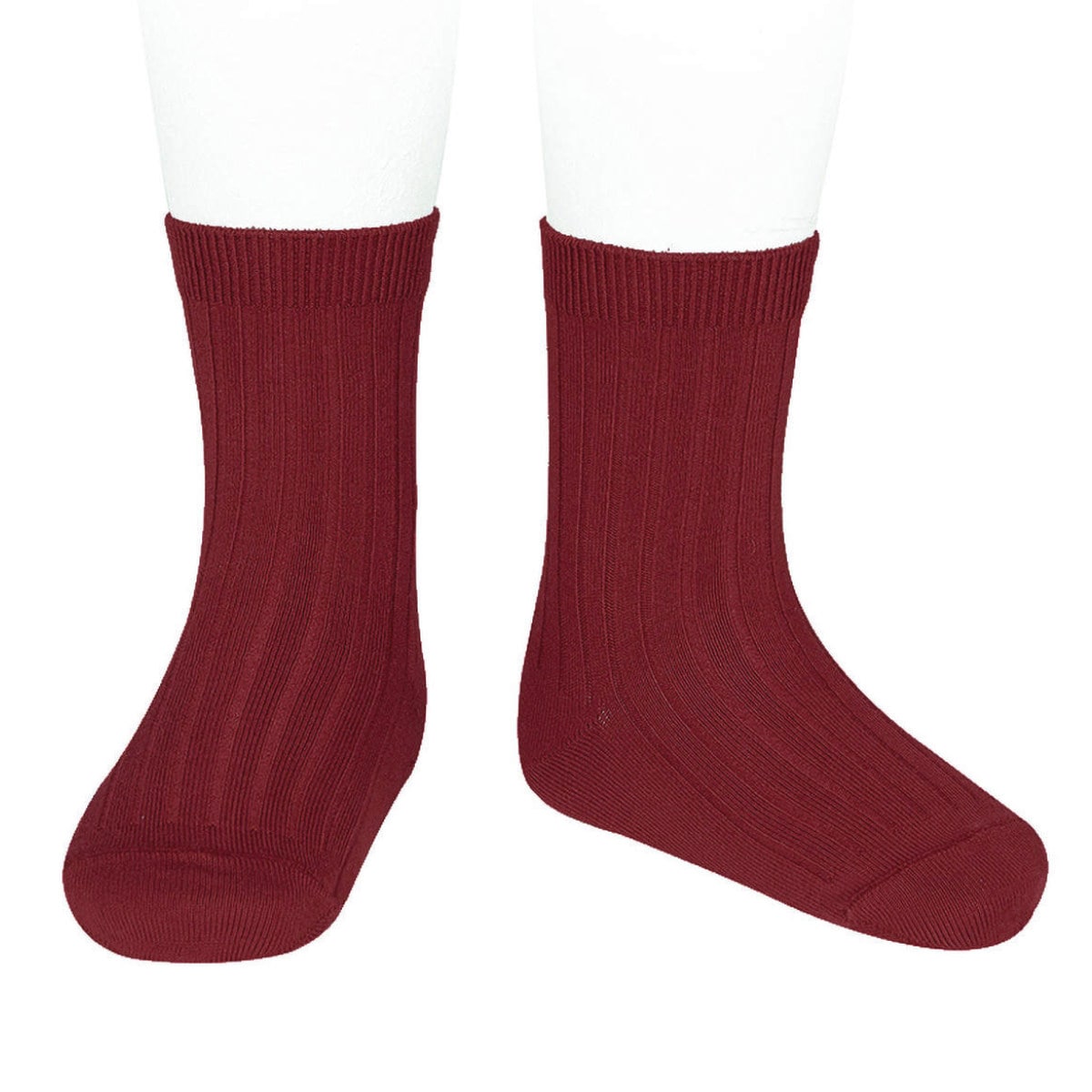 靴下 condor 14.5cm～24.5cm ベーシックリブ ショートソックス カラー3 （ 子ども用靴下 子供 キッズ ジュニア ソックス くつ下 くつした リブソックス リブ 丈夫 スペイン製 おしゃれ 14.5 15 15.5 16 16.5 17 cm ） 【ブルゴーニュ 10】