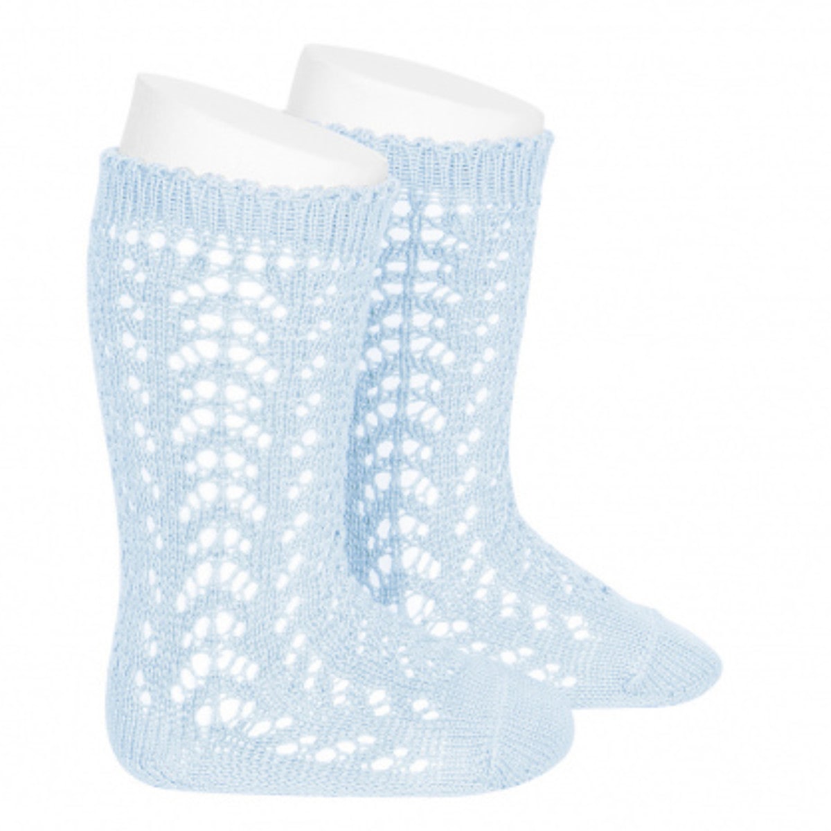 靴下 condor 子供 4歳～11歳 パール オープンワーク ニーソックス カラー1 （ コンドル 子ども用靴下 キッズ ソックス くつ下 くつした Perle openwork knee socks ニーハイソックス ハイソックス 丈夫 キッズ用 ジュニア用 ） 【アスールベベ 6】